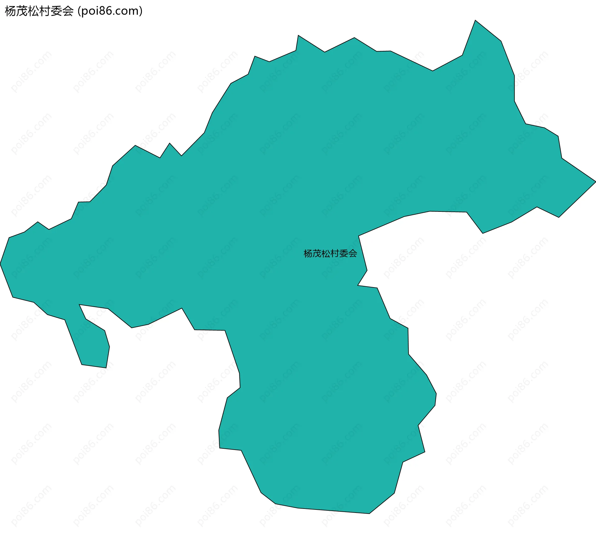 杨茂松村委会边界地图