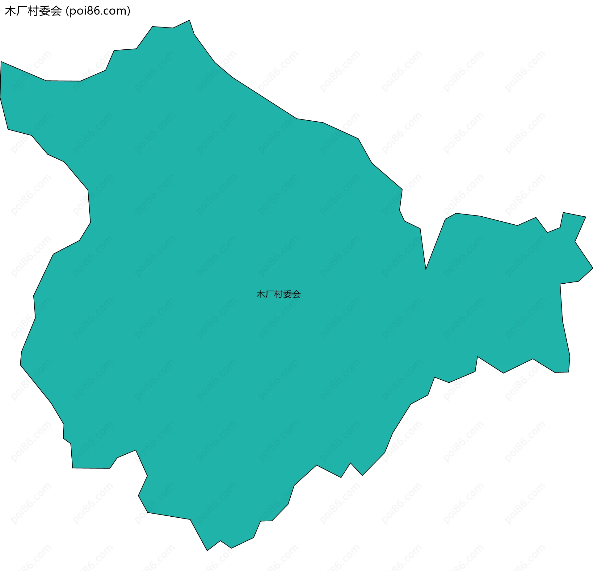 木厂村委会边界地图