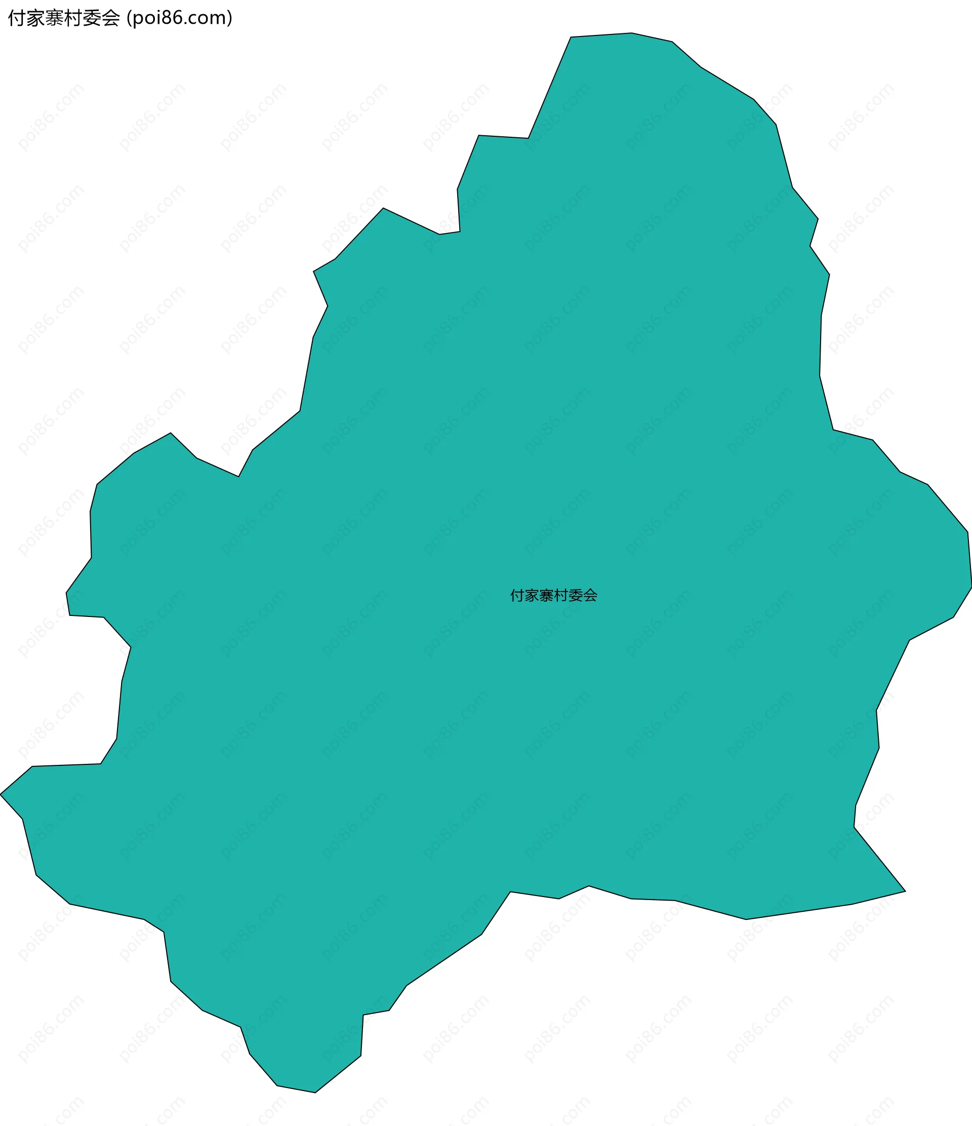 付家寨村委会边界地图