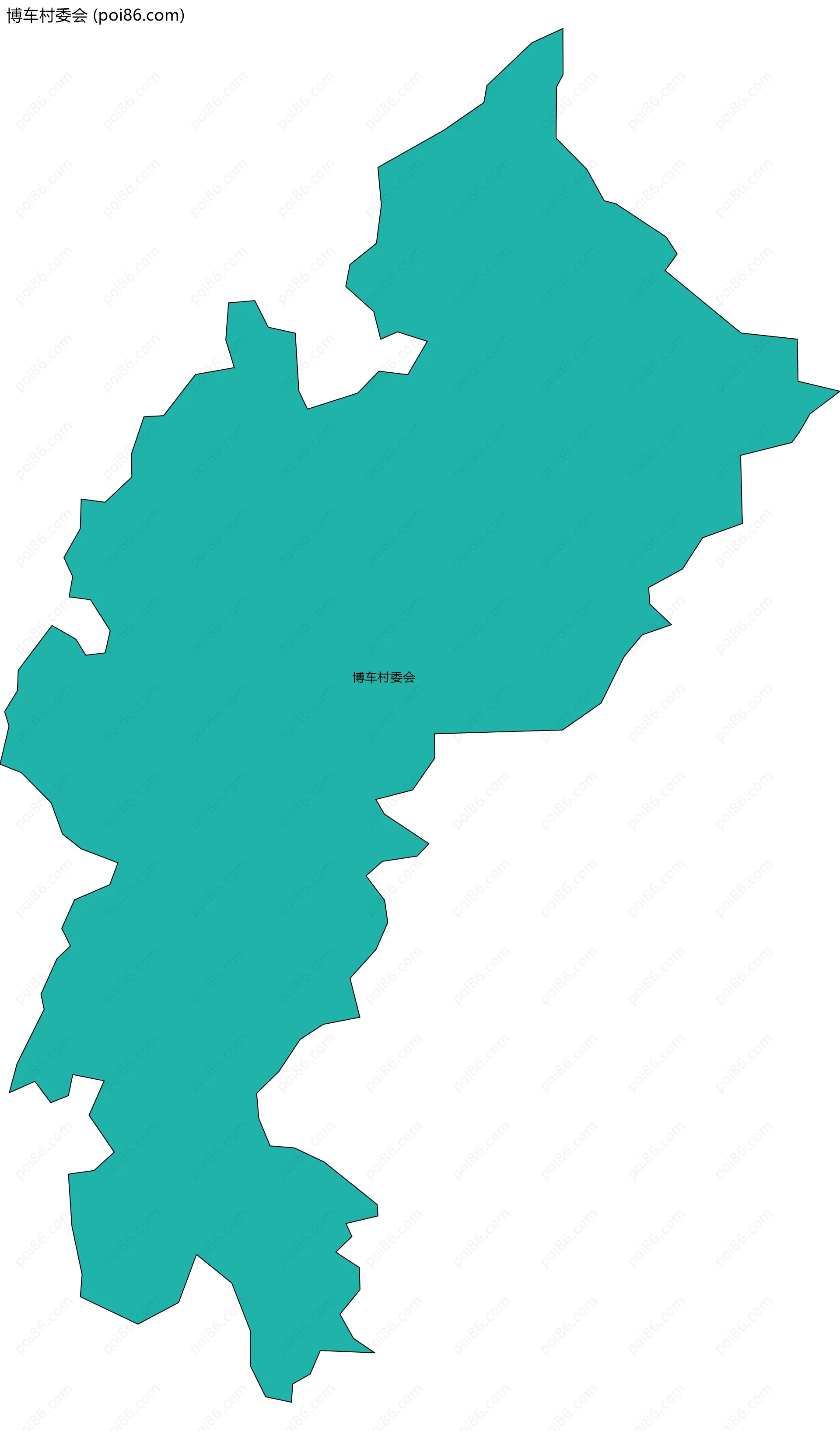 博车村委会边界地图