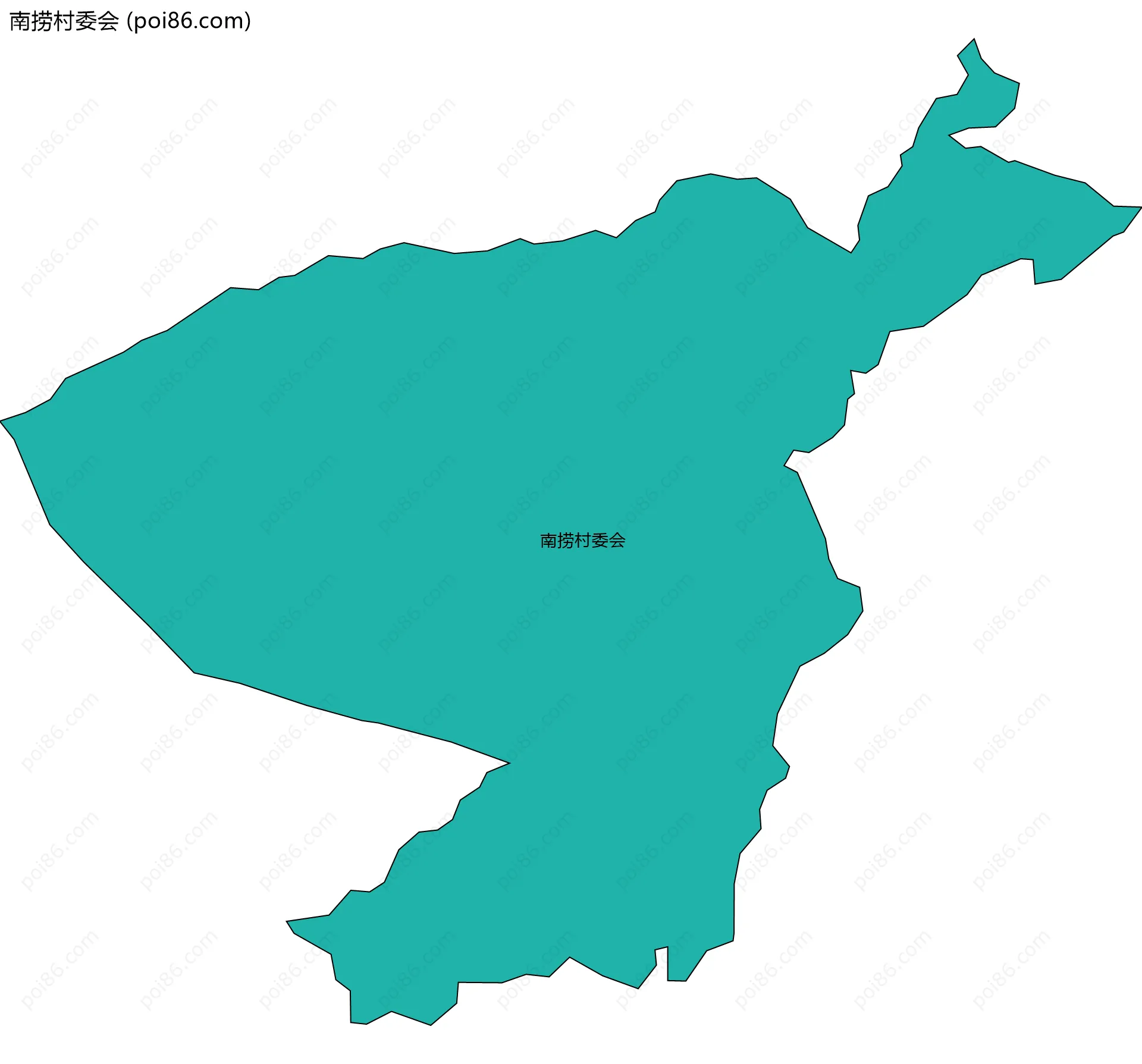 南捞村委会边界地图