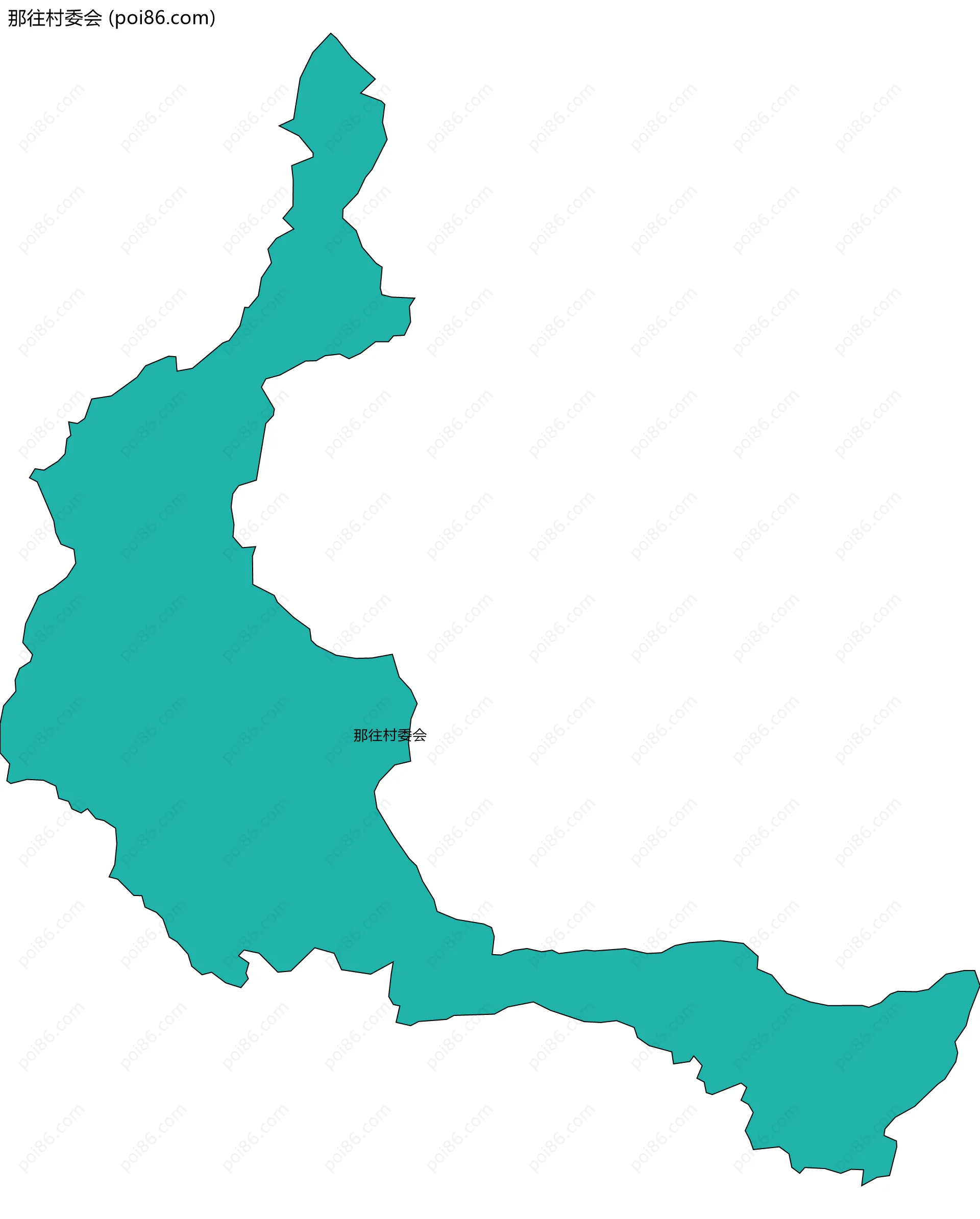 那往村委会边界地图