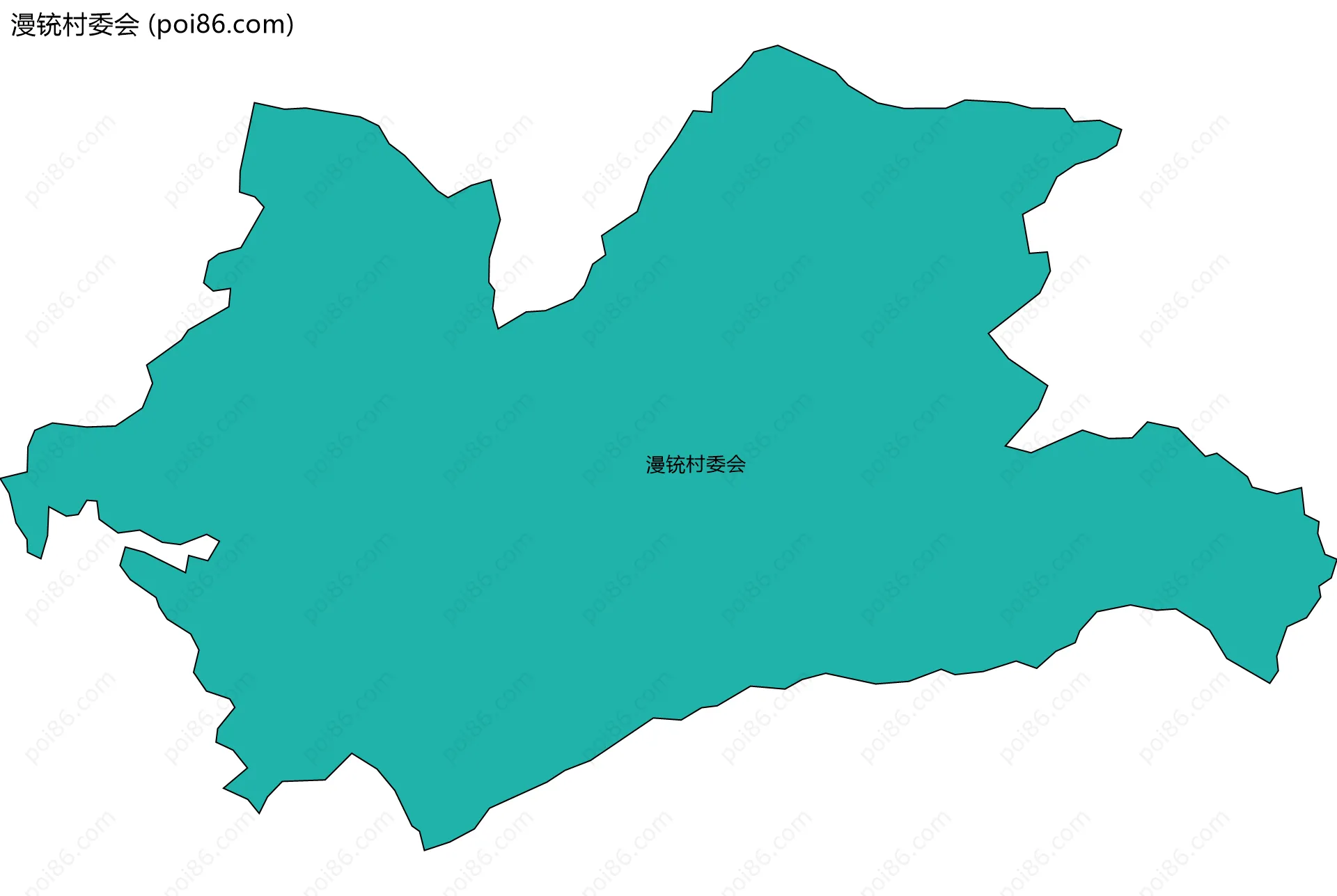 漫铳村委会边界地图