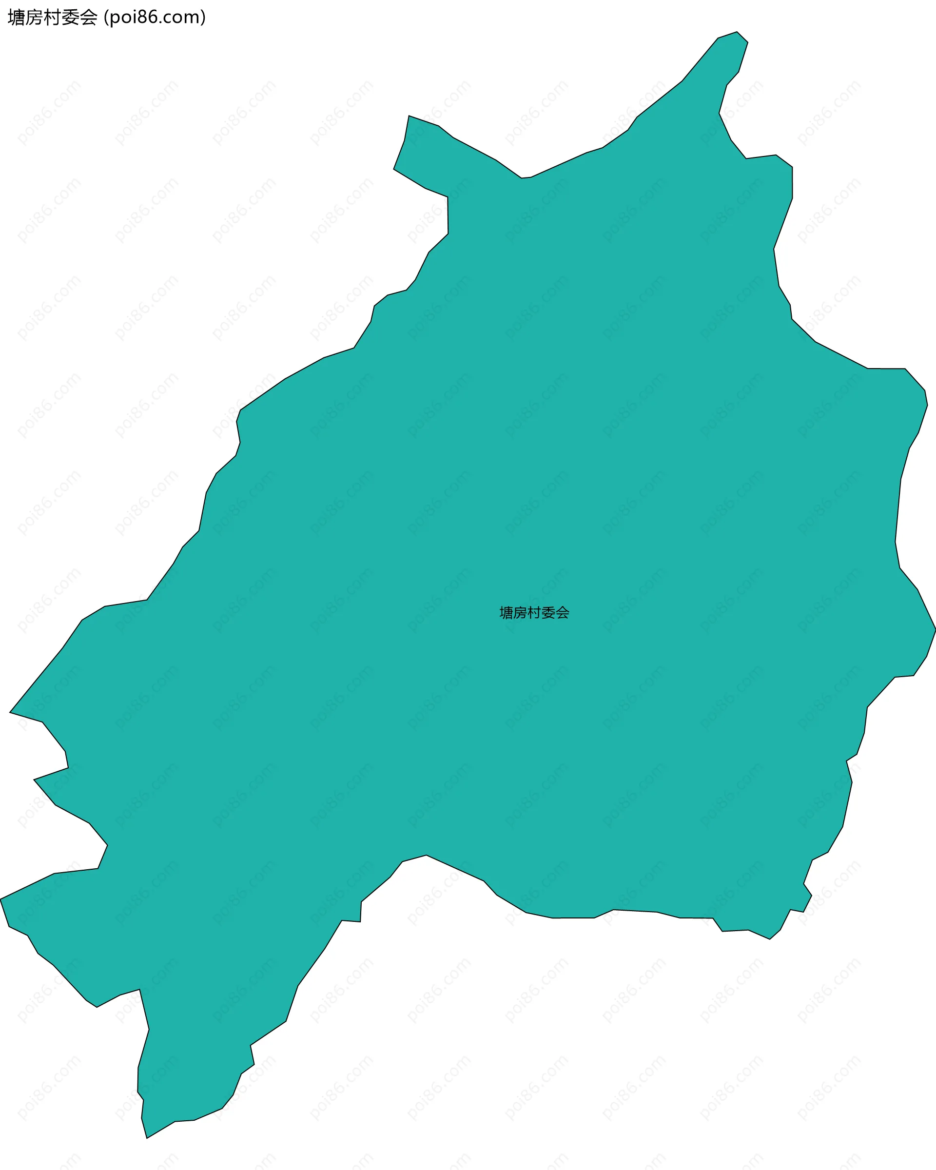 塘房村委会边界地图