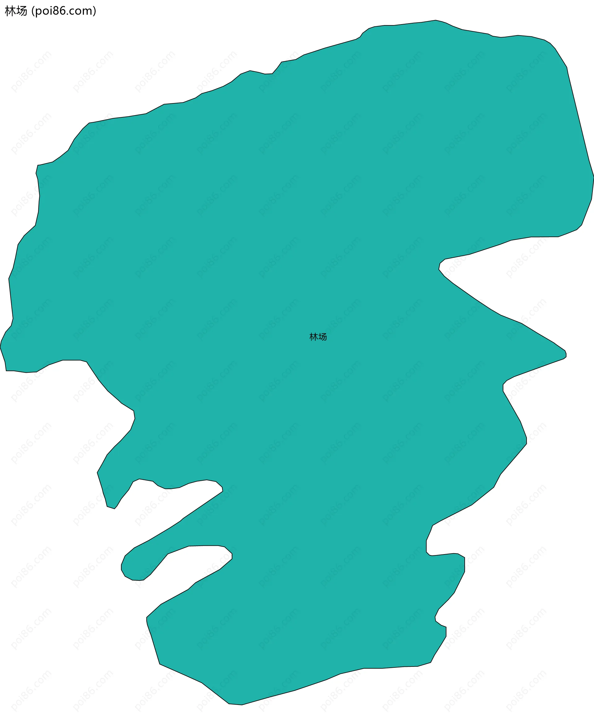 林场边界地图