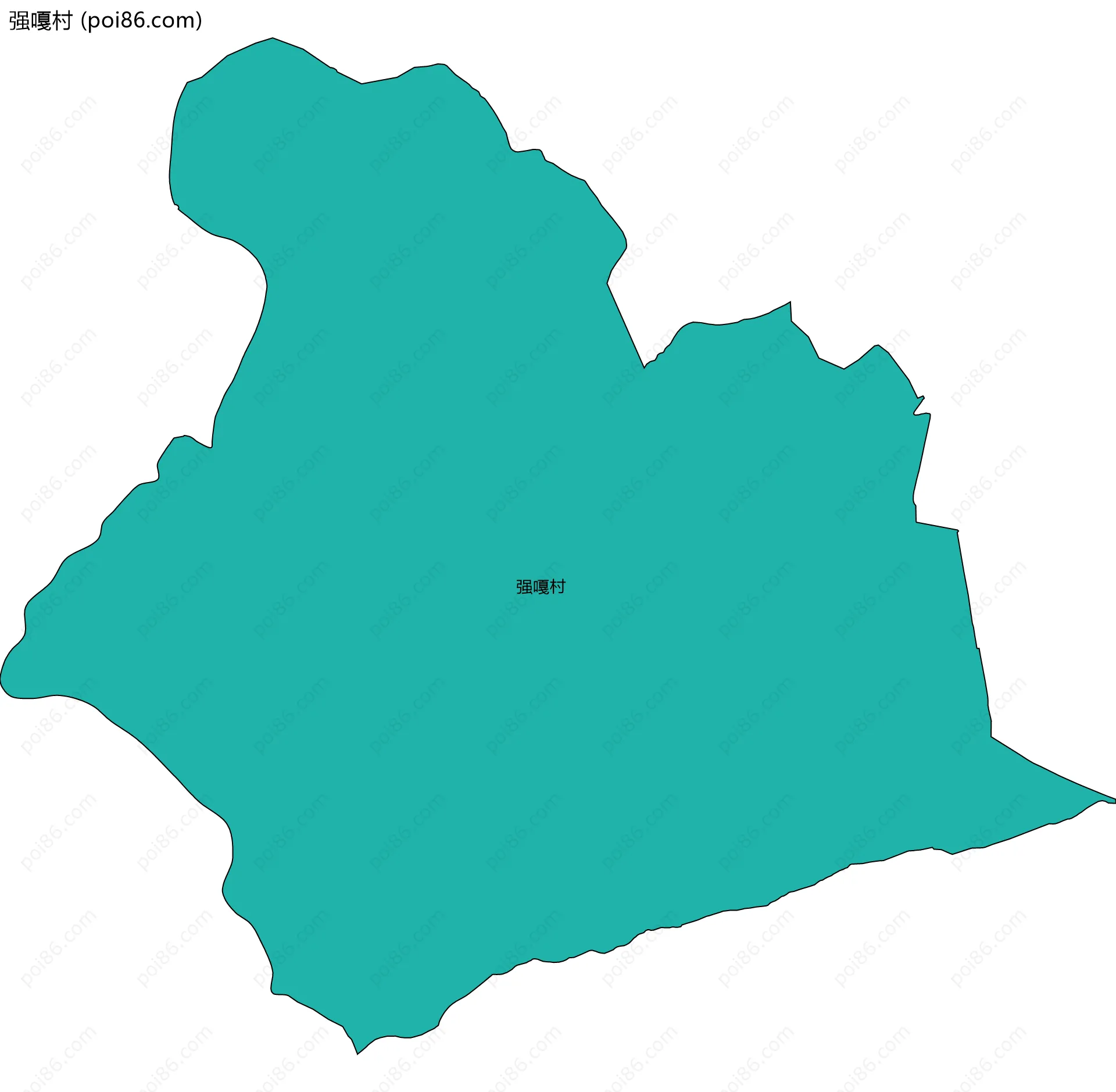 强嘎村边界地图