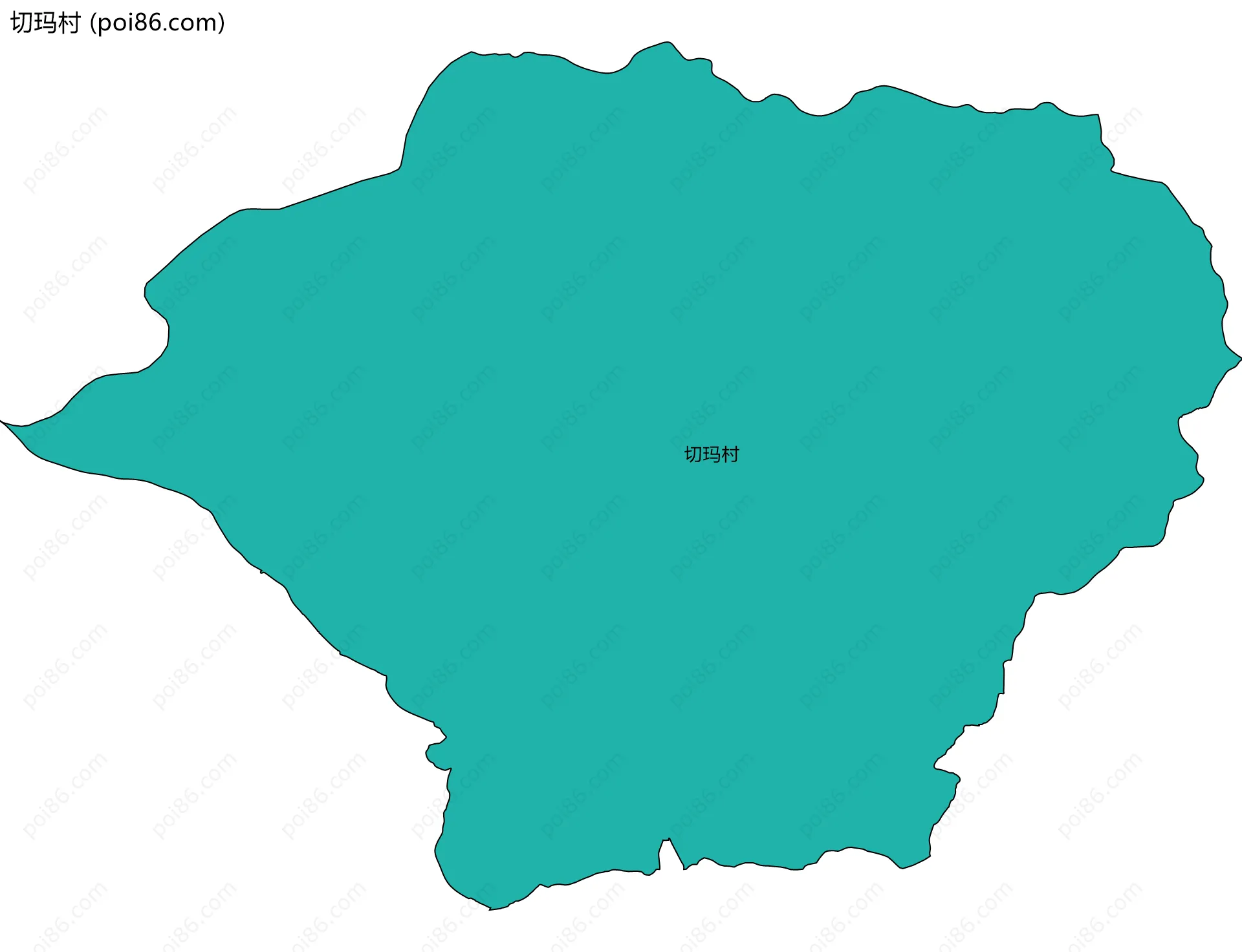切玛村边界地图