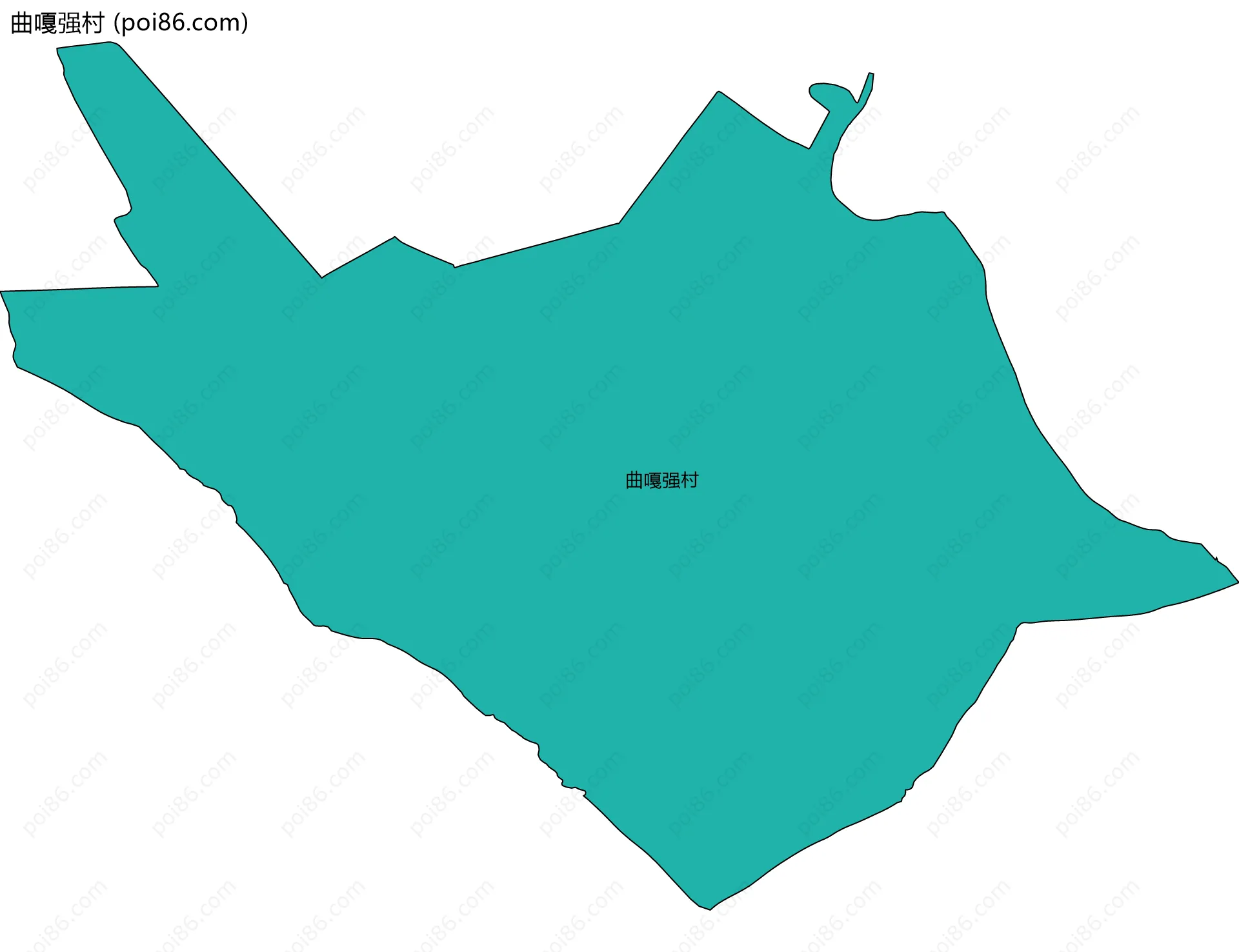 曲嘎强村边界地图