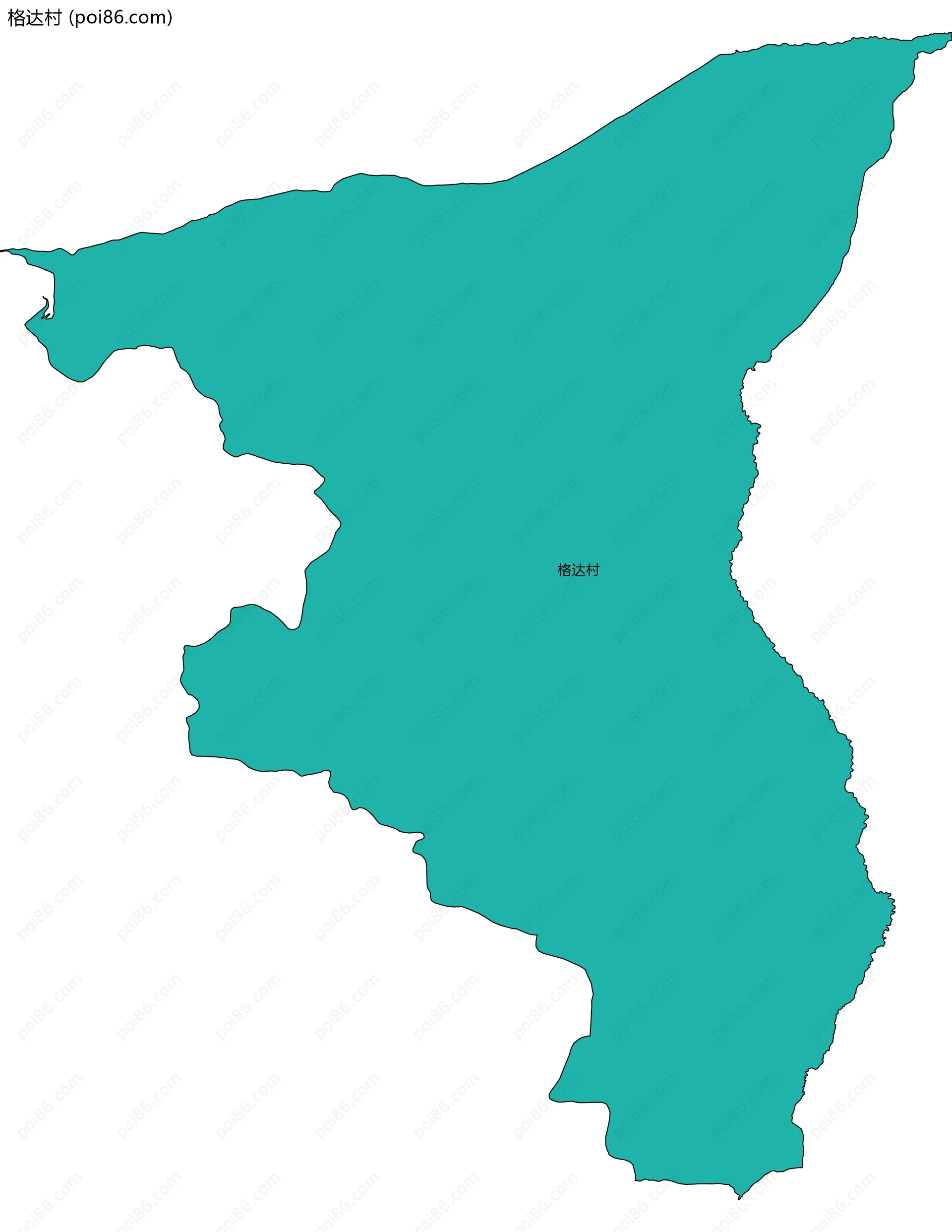 格达村边界地图