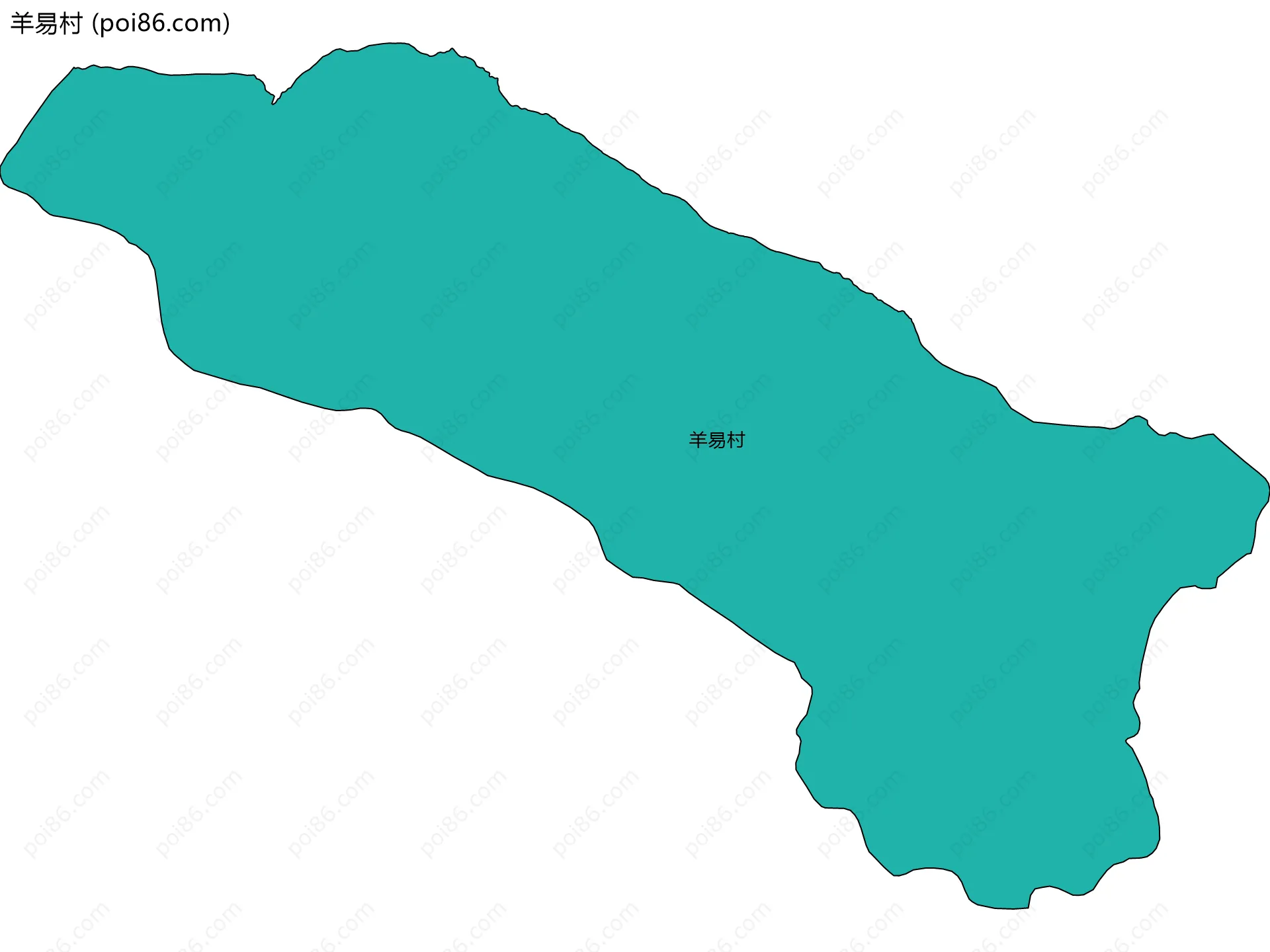 羊易村边界地图