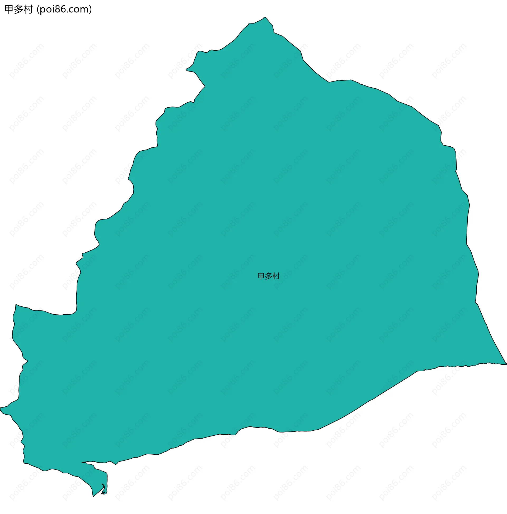 甲多村边界地图