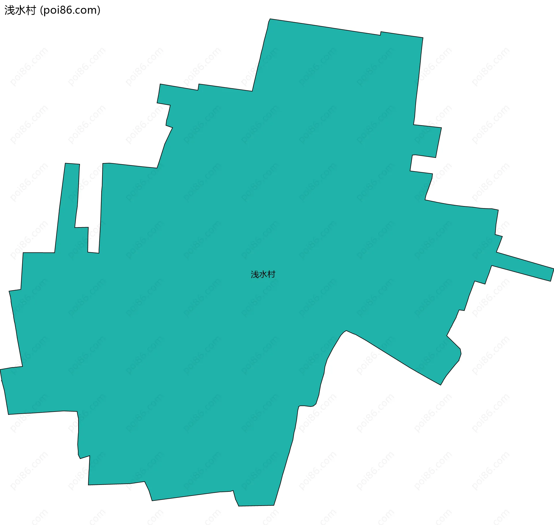 浅水村边界地图