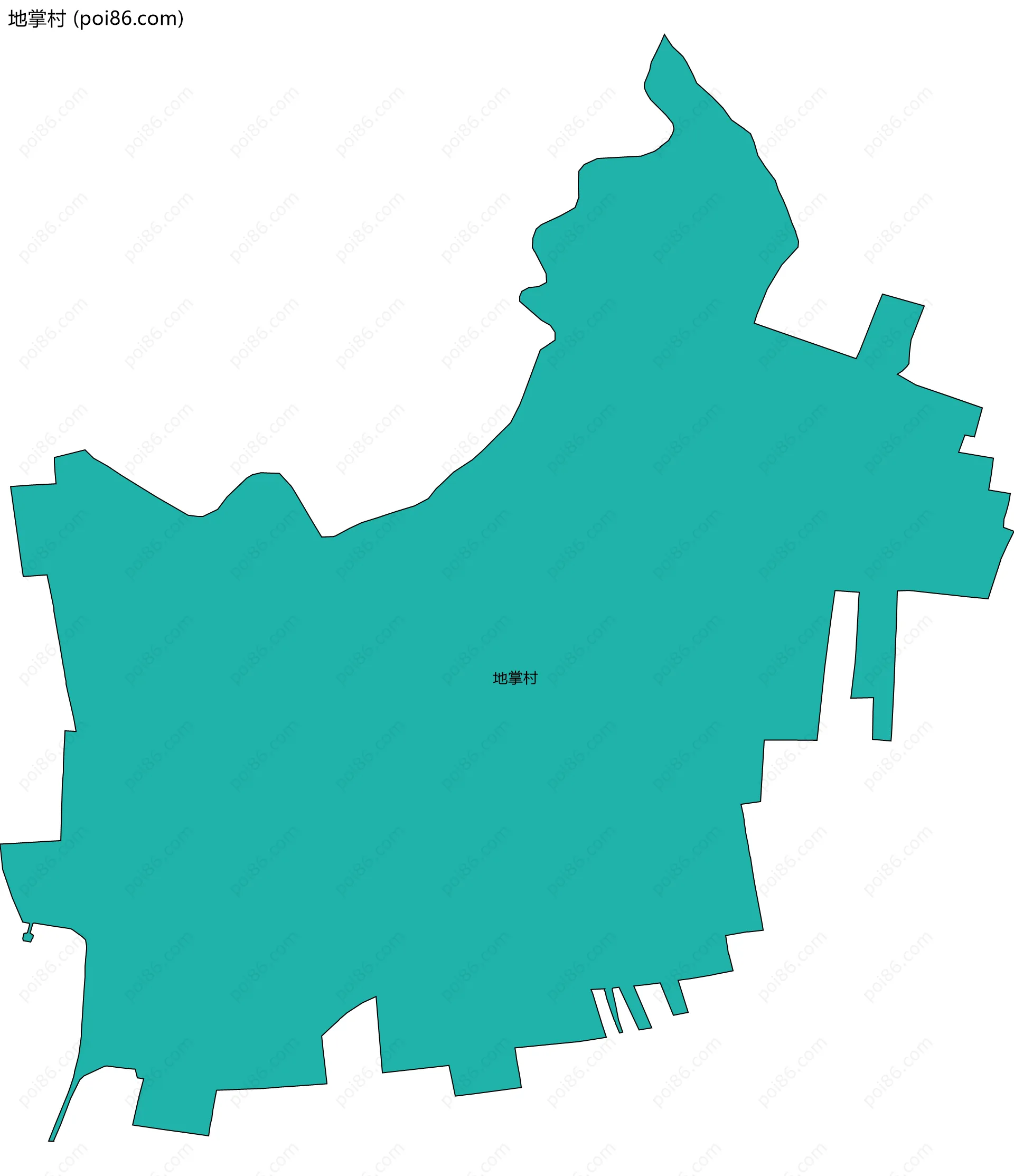 地掌村边界地图