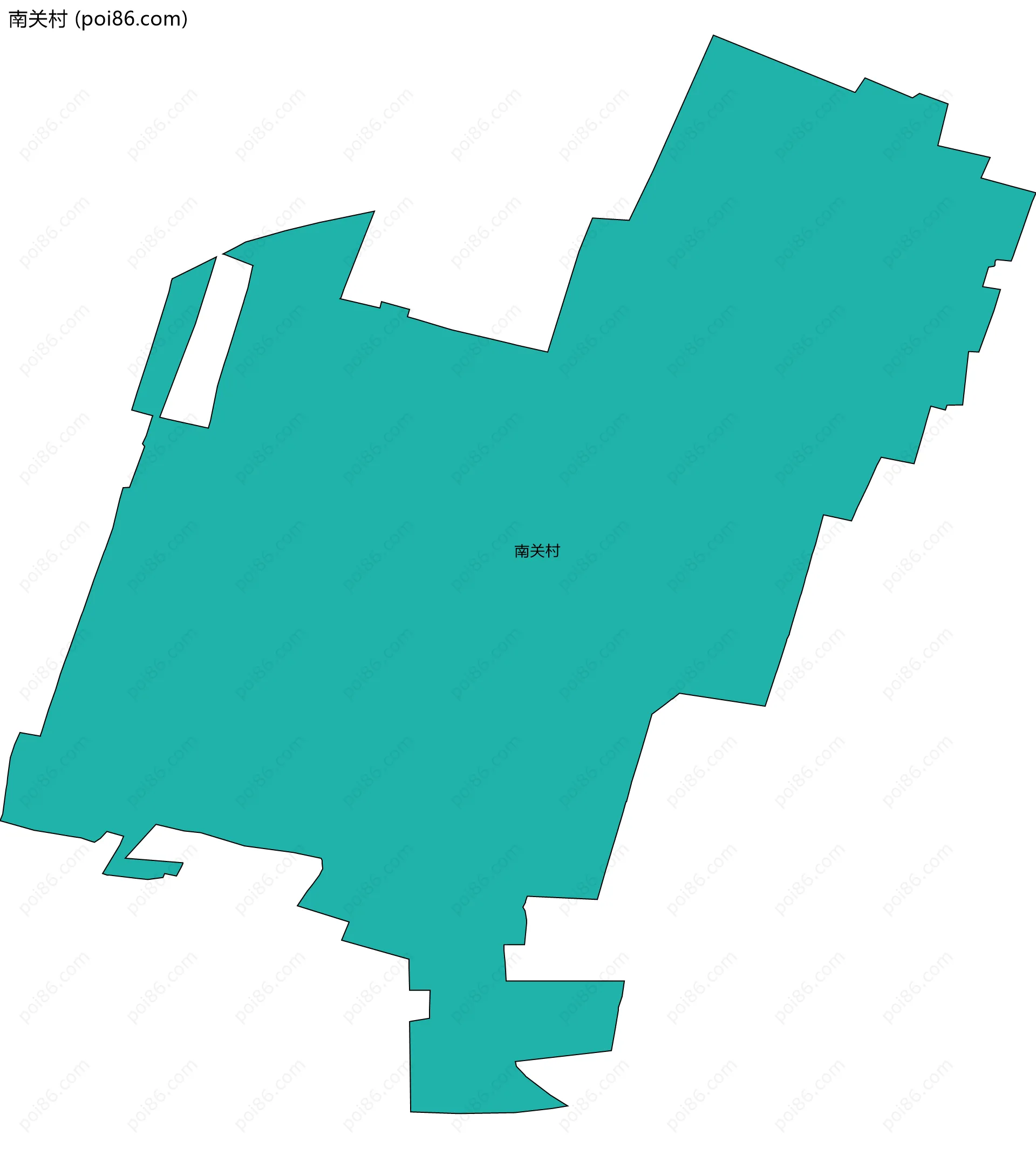 南关村边界地图