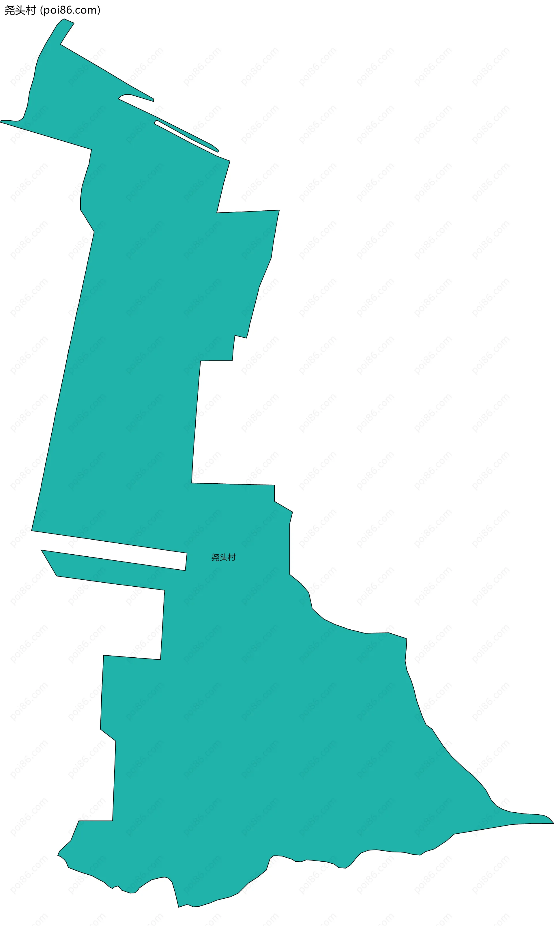 尧头村边界地图