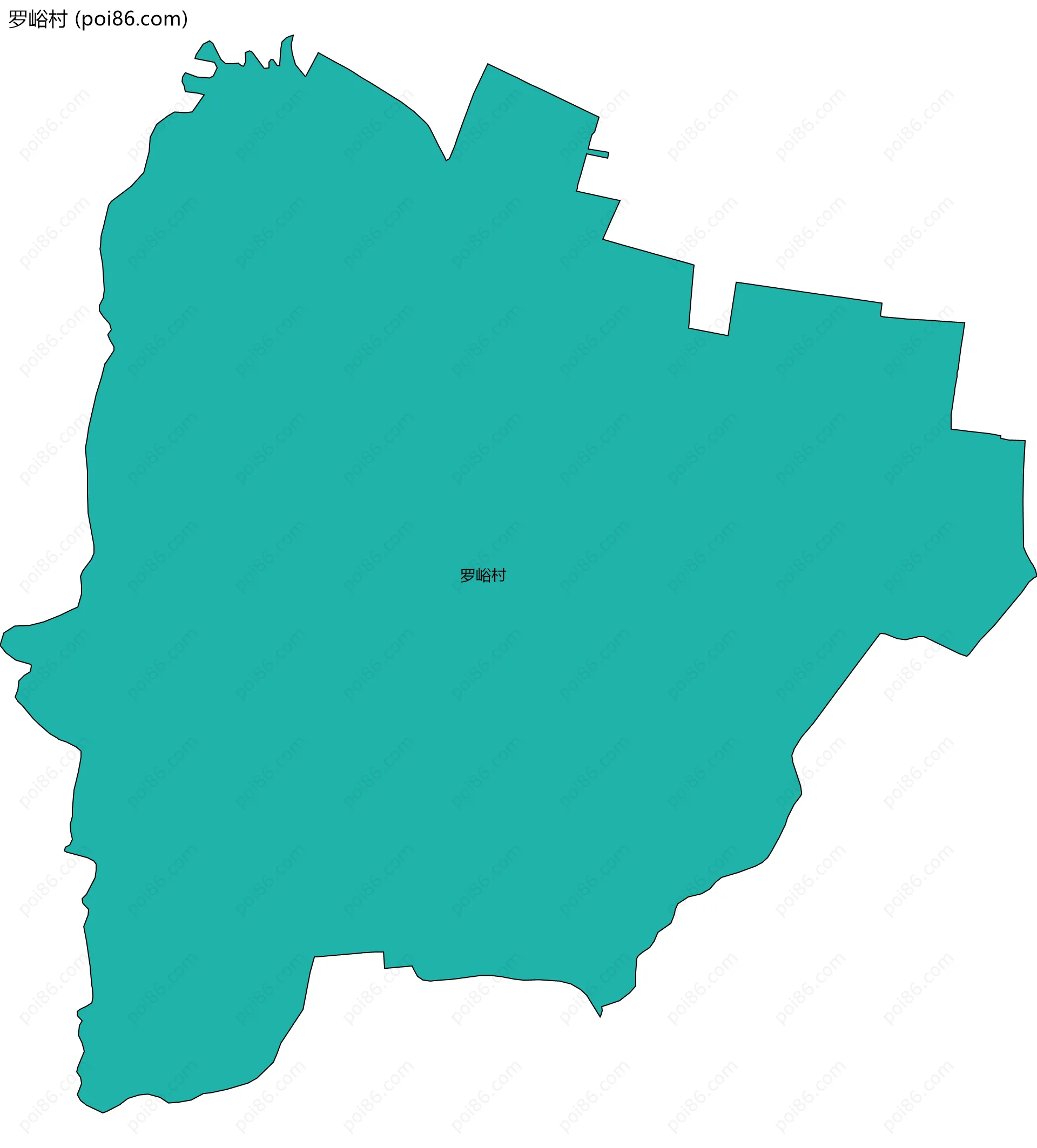 罗峪村边界地图