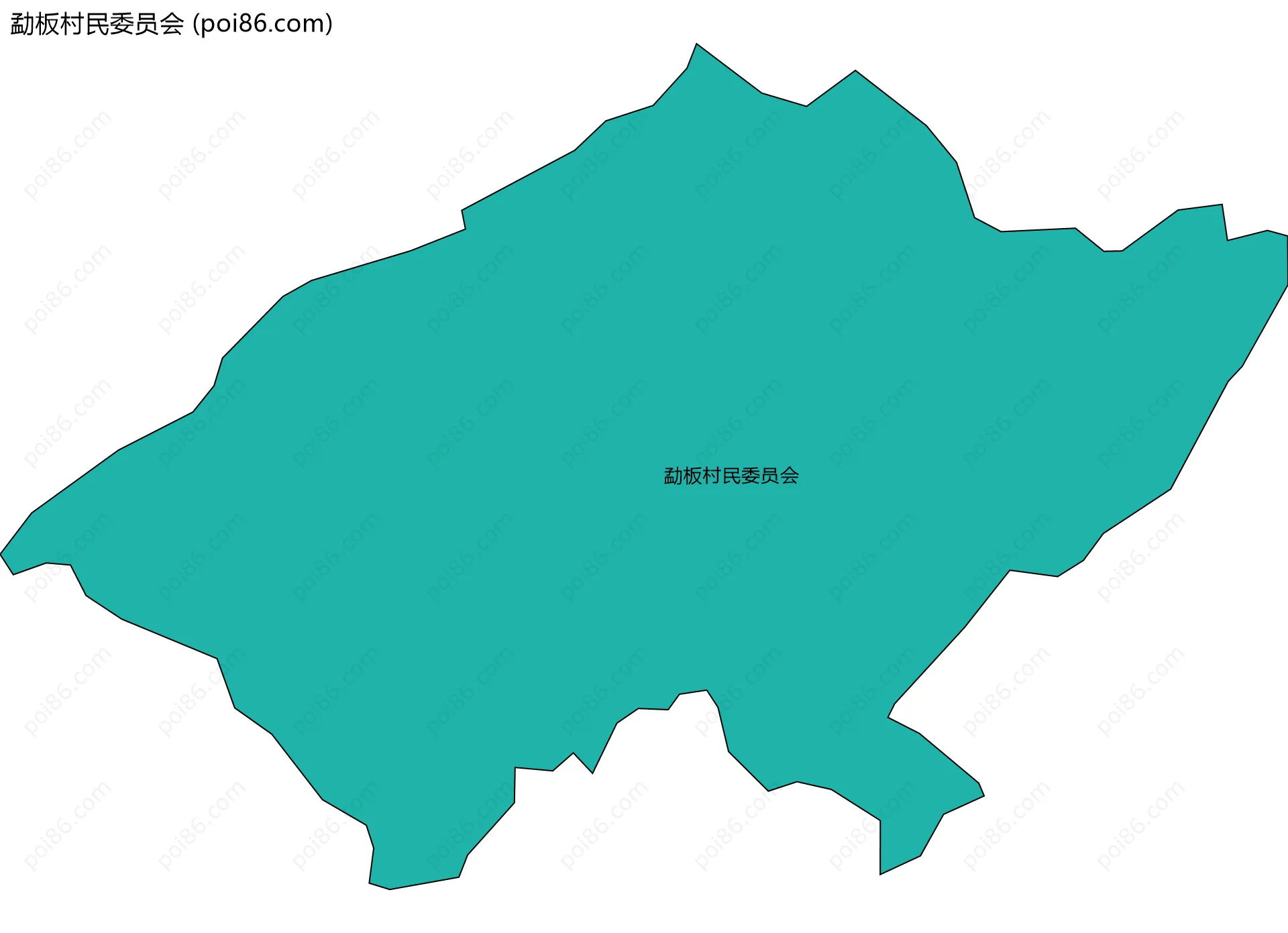 勐板村民委员会边界地图