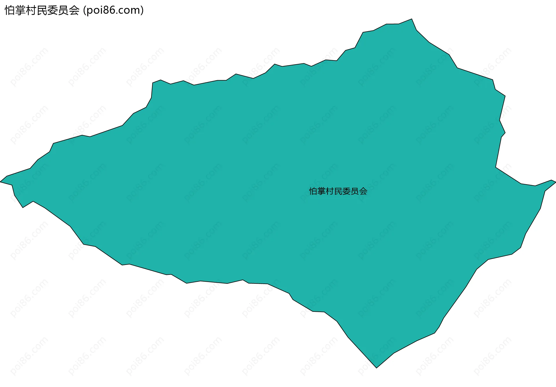 怕掌村民委员会边界地图