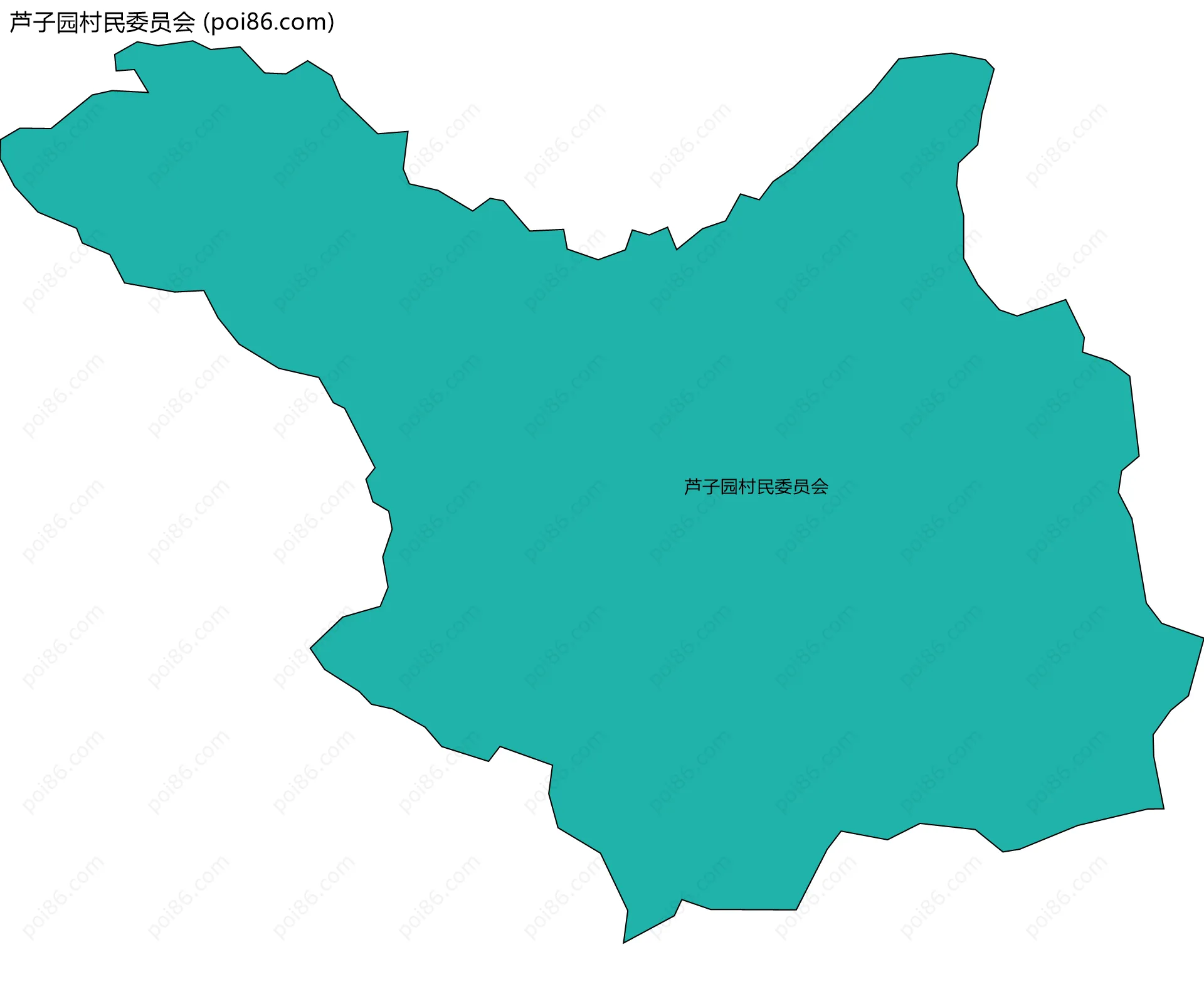 芦子园村民委员会边界地图