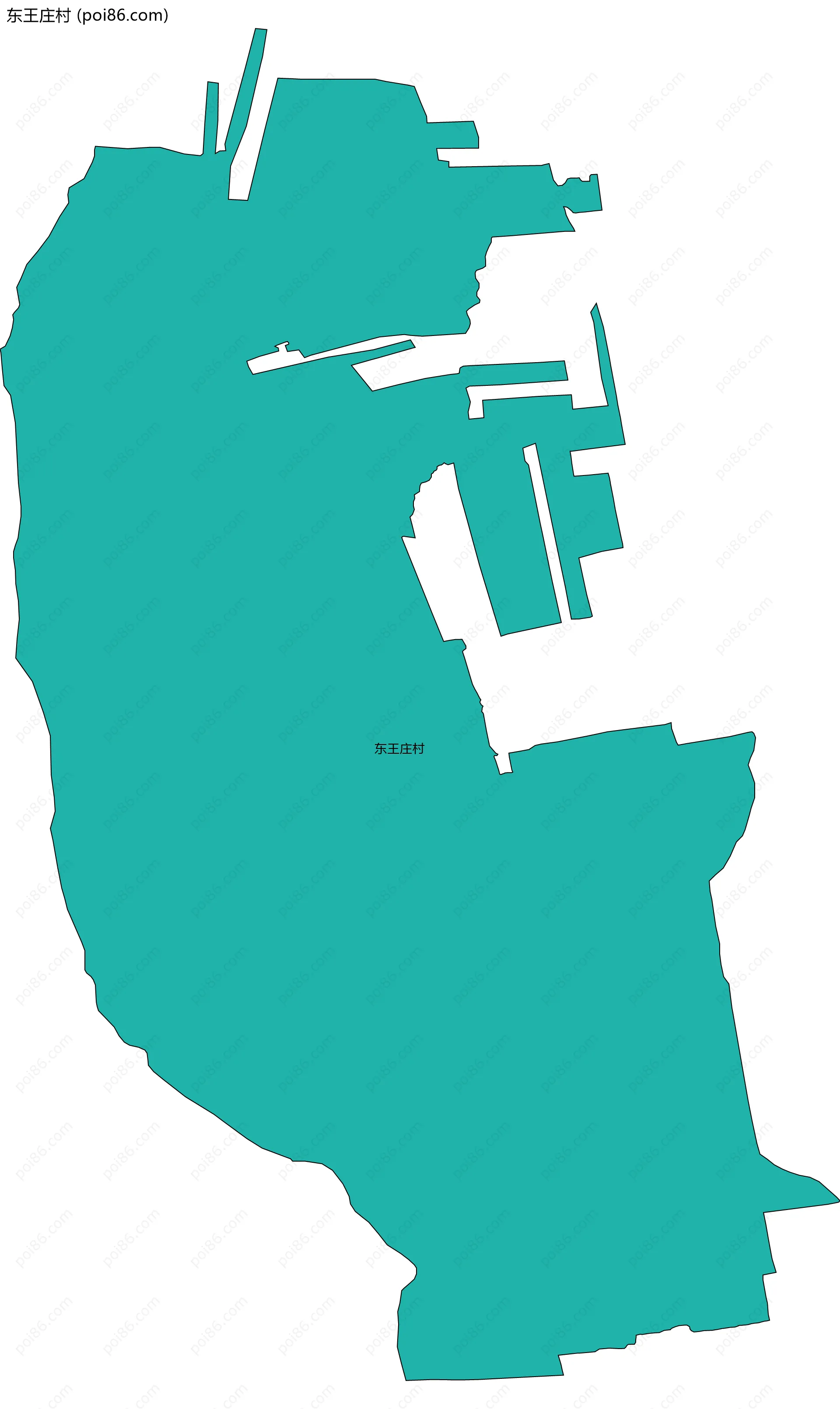 东王庄村边界地图