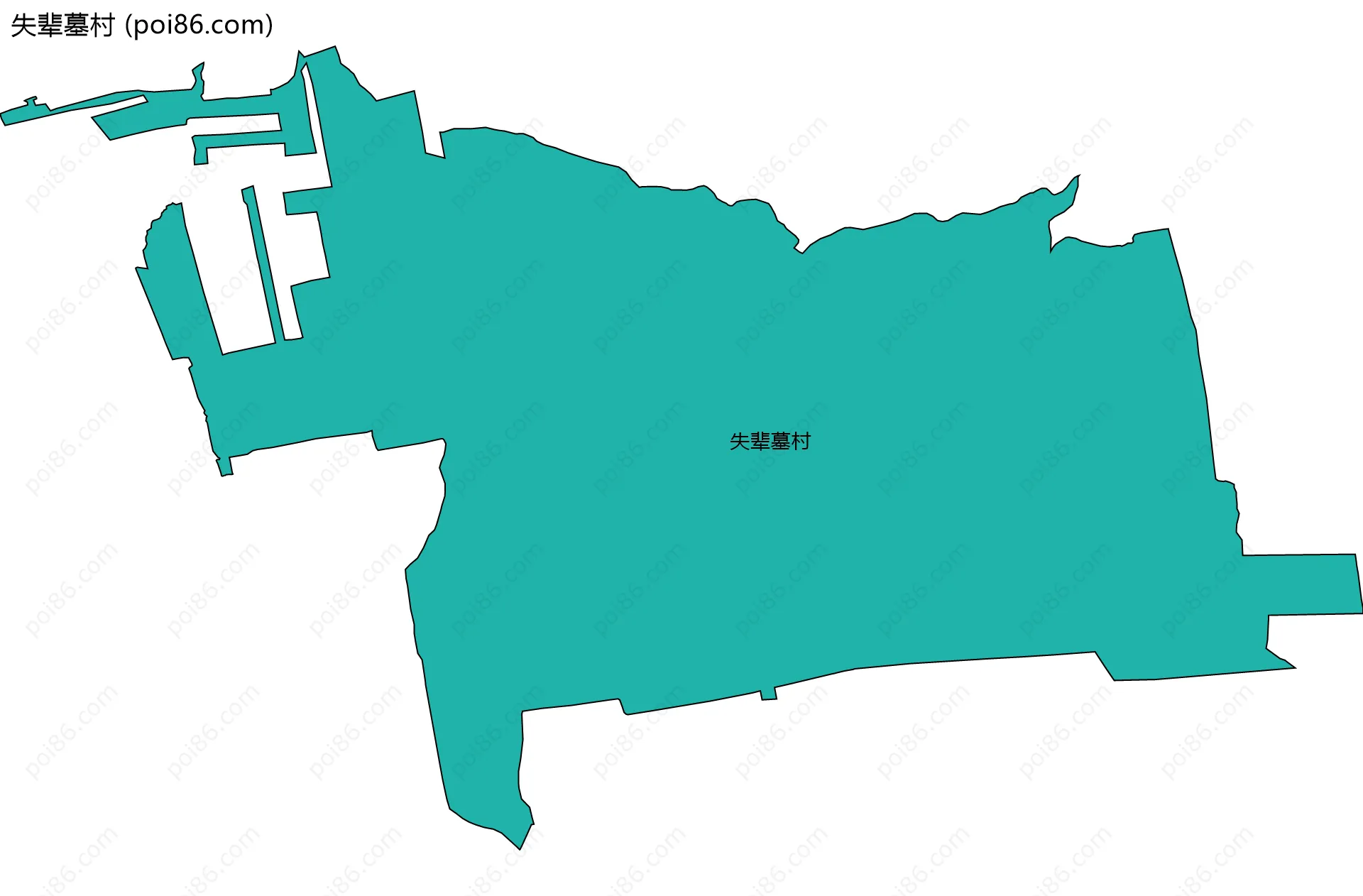 失辈墓村边界地图