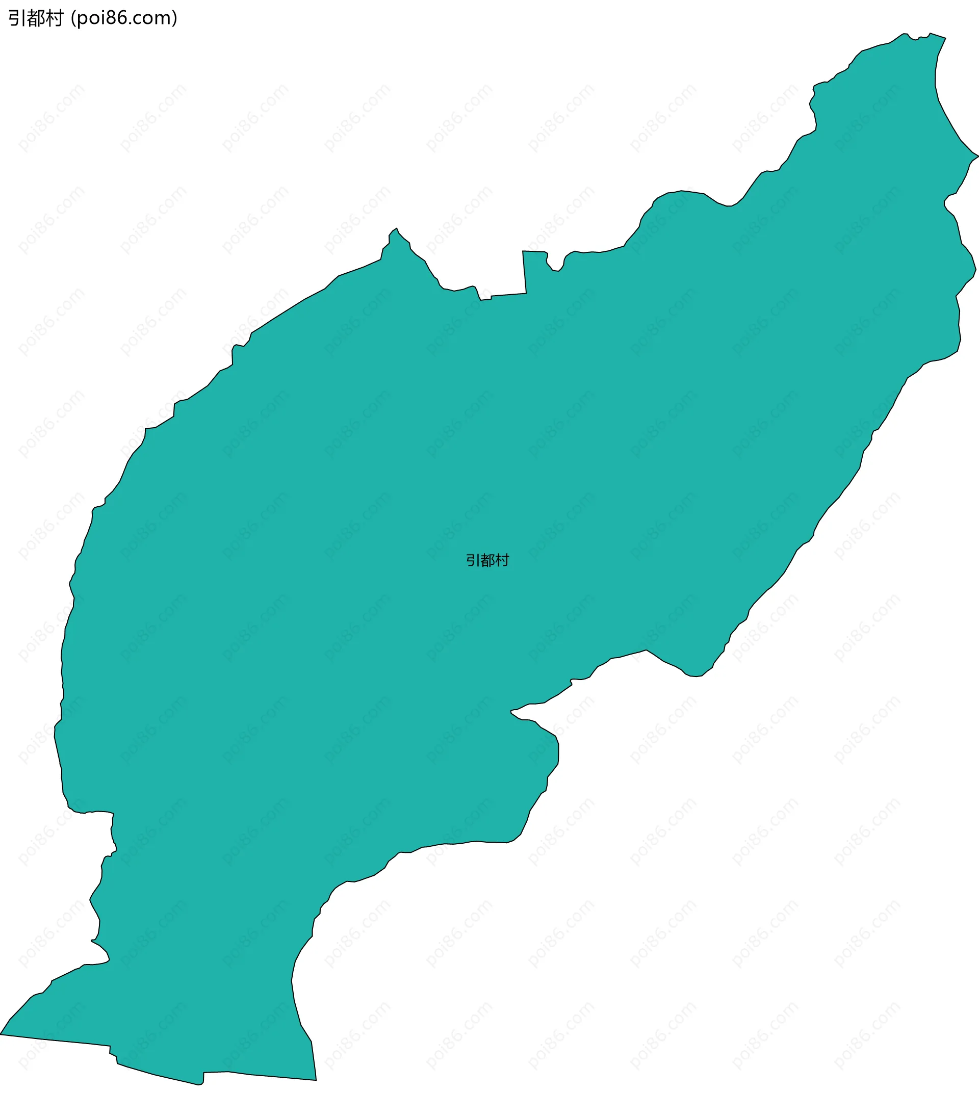 引都村边界地图