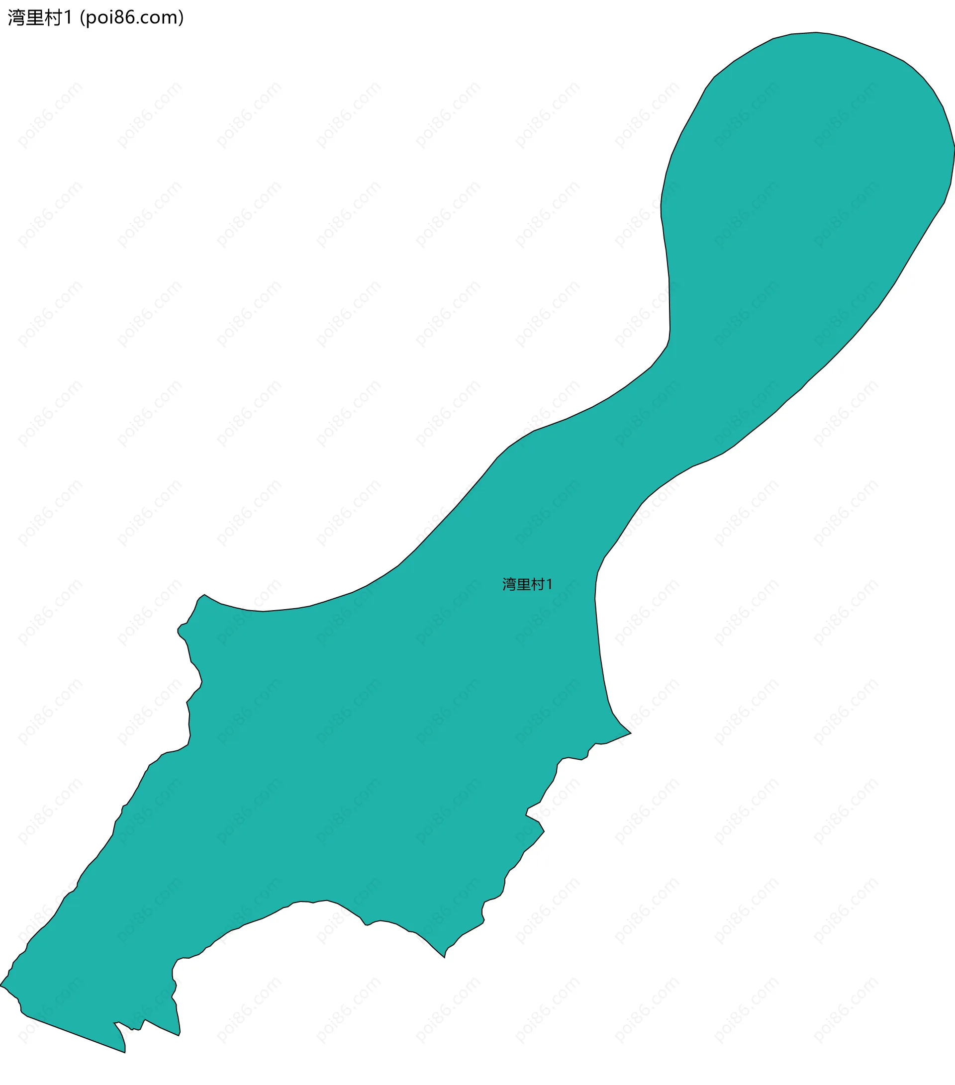 湾里村1边界地图