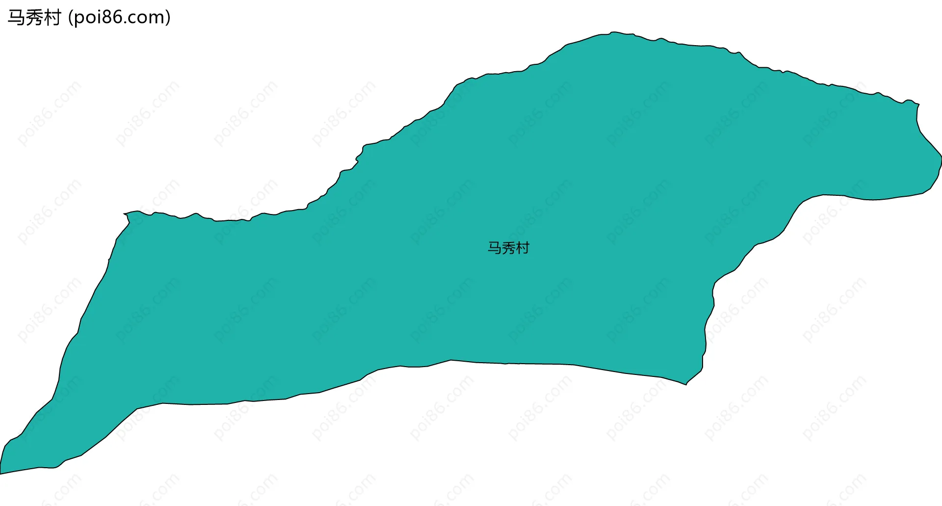 马秀村边界地图