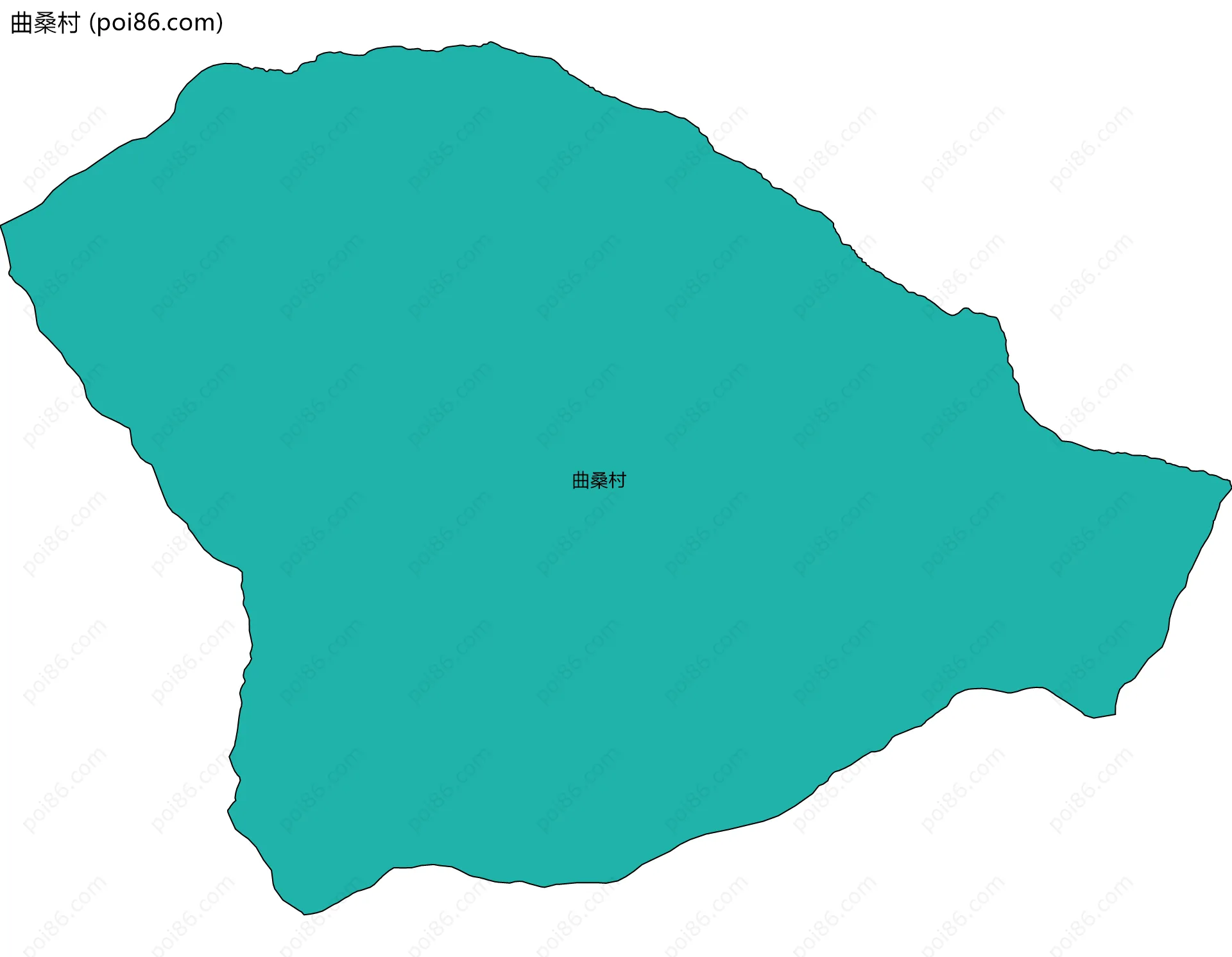 曲桑村边界地图