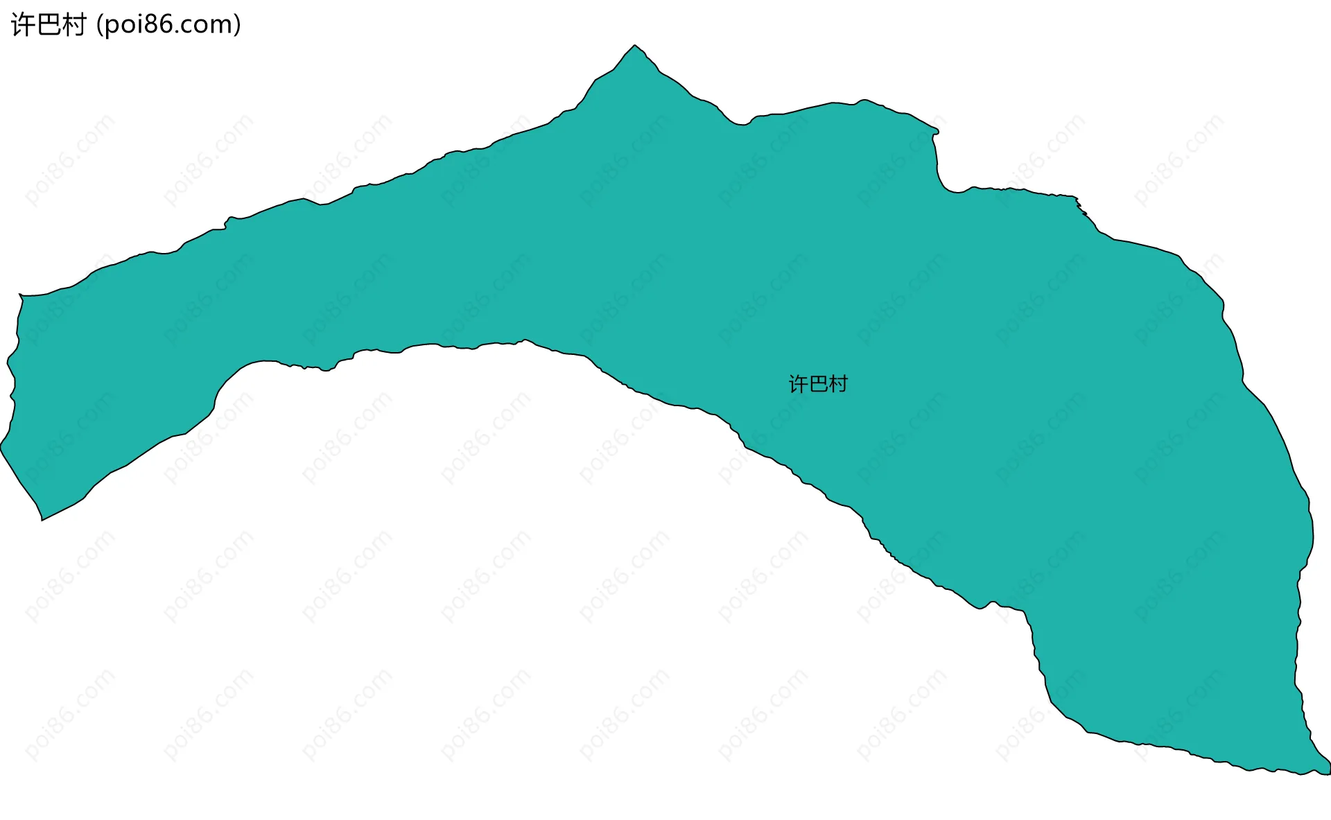 许巴村边界地图
