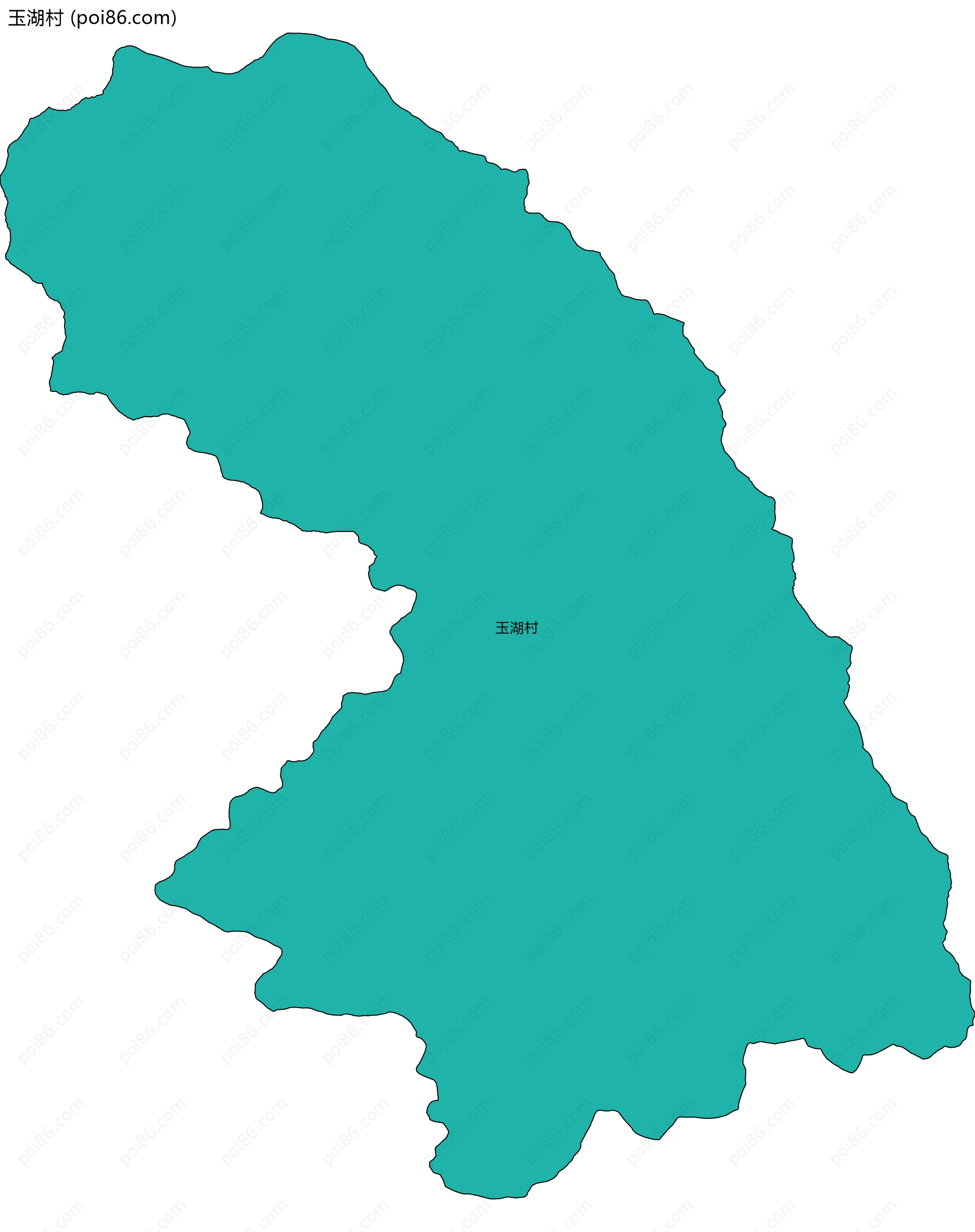 玉湖村边界地图