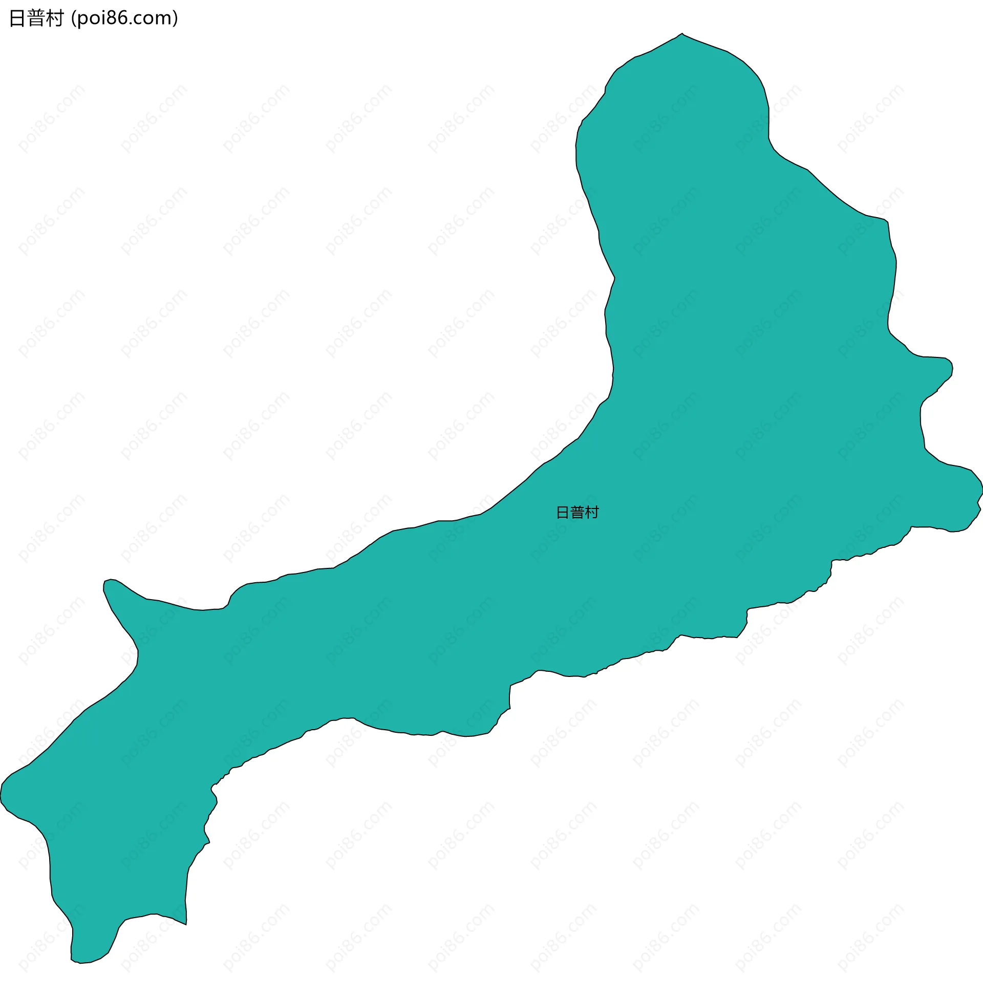 日普村边界地图