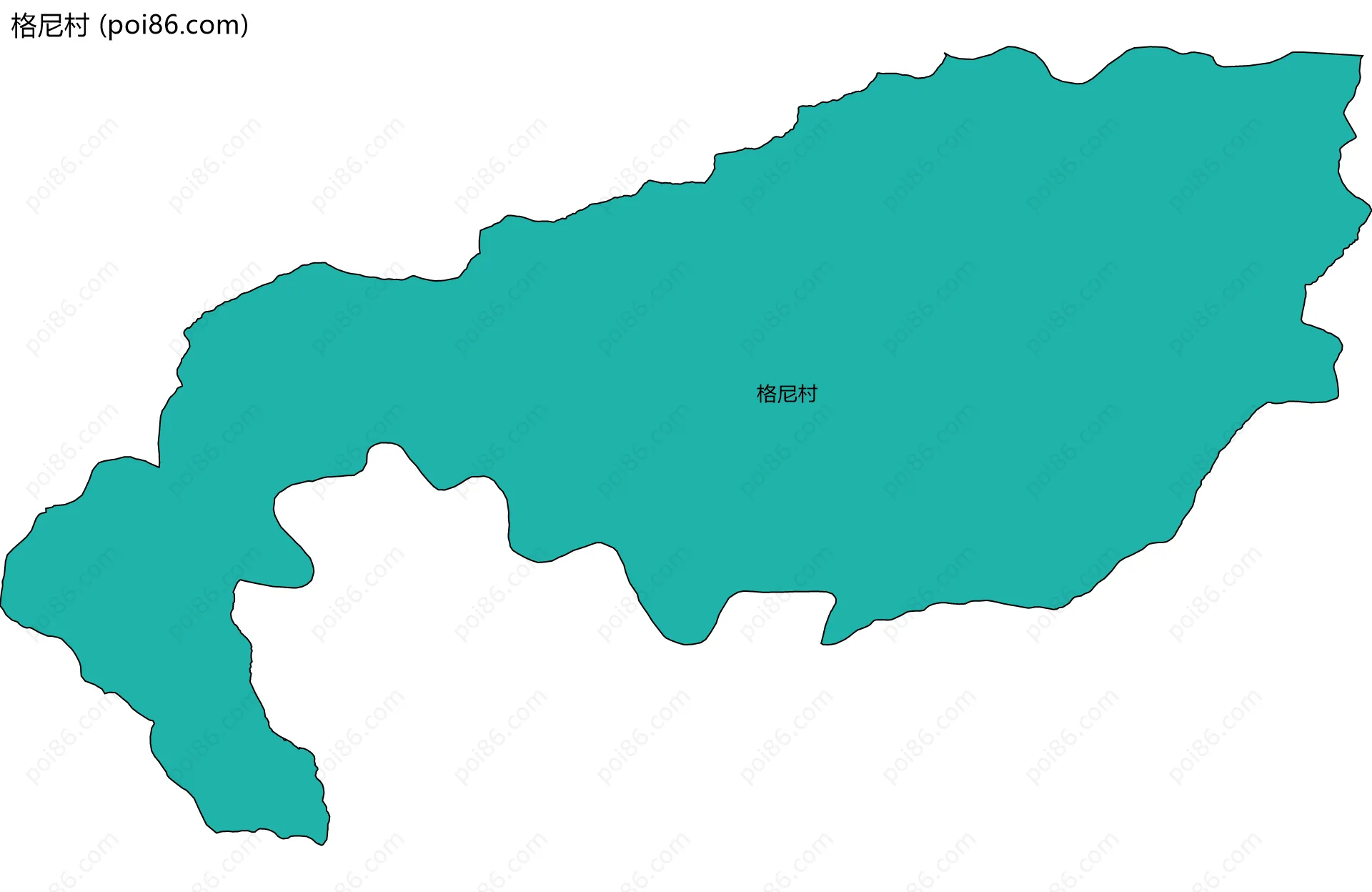 格尼村边界地图