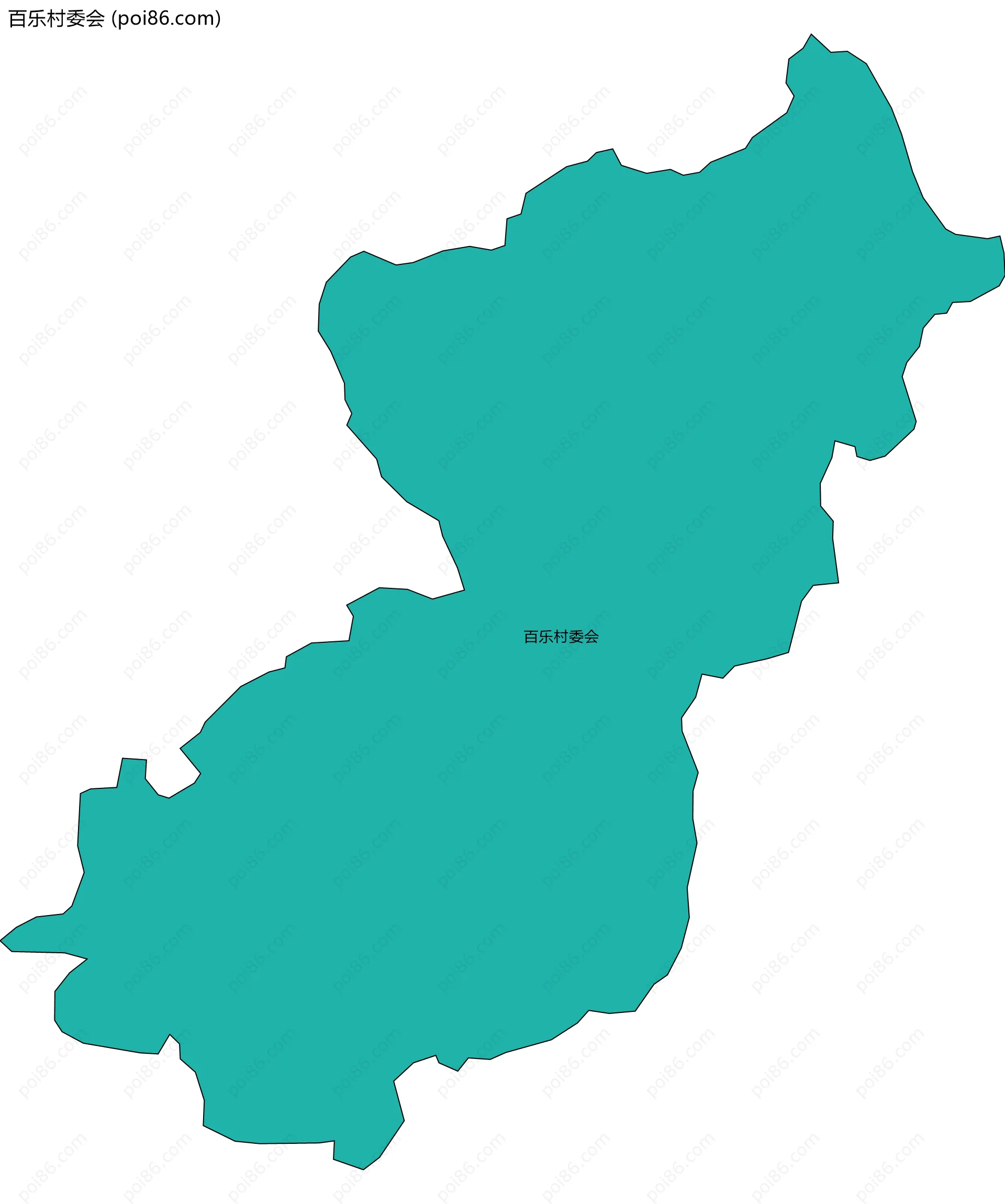 百乐村委会边界地图