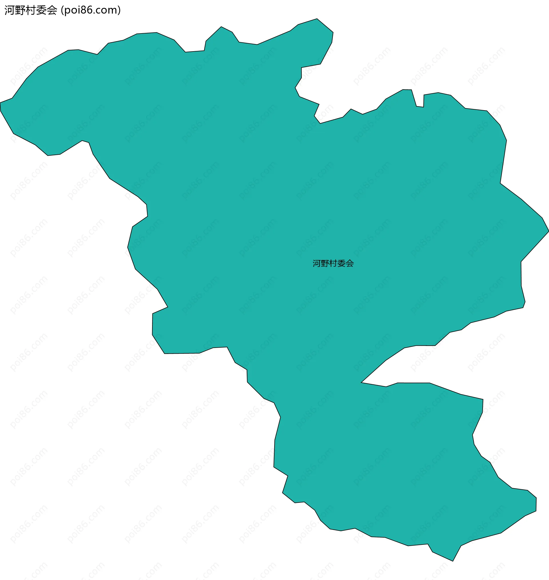 河野村委会边界地图