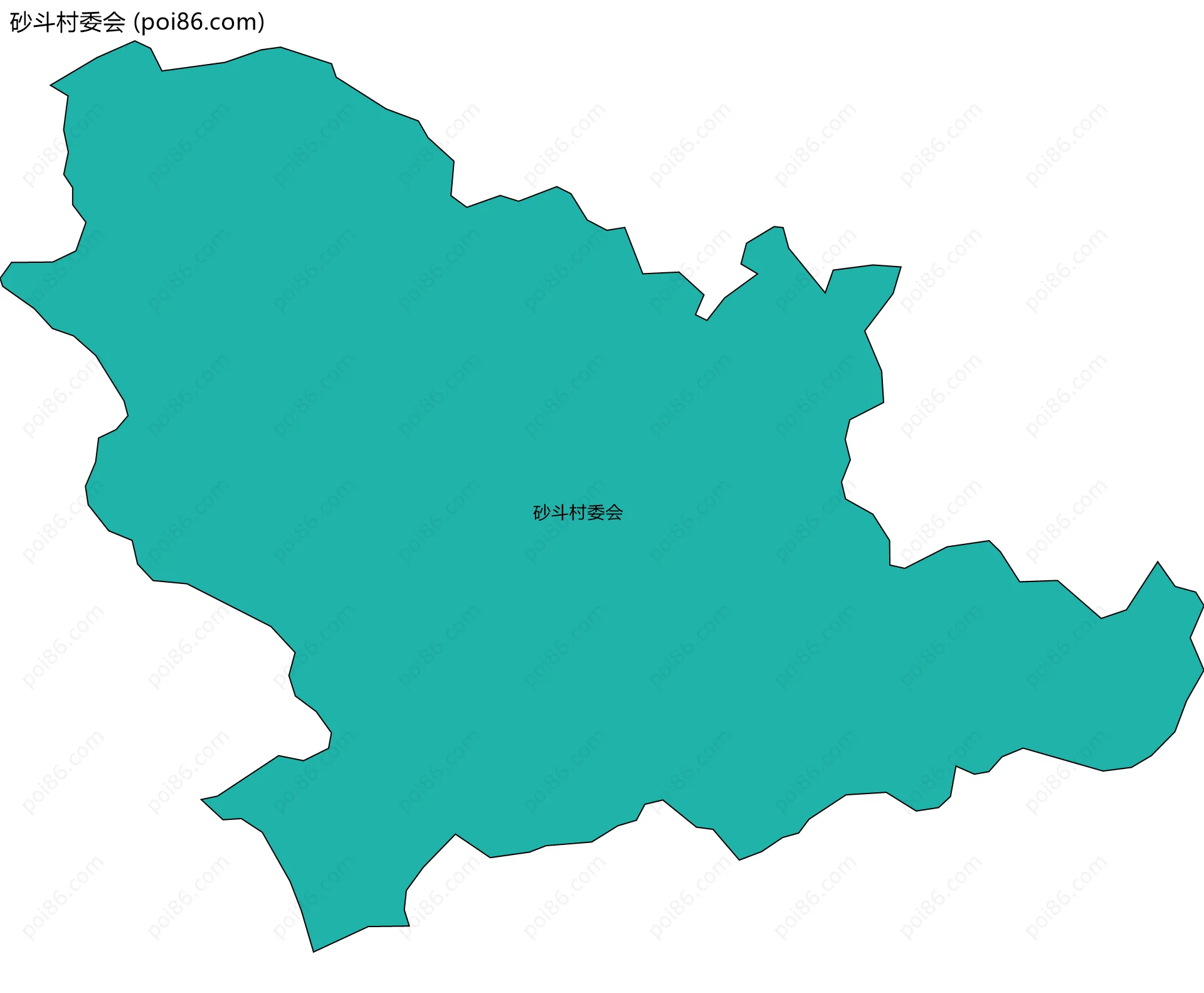 砂斗村委会边界地图