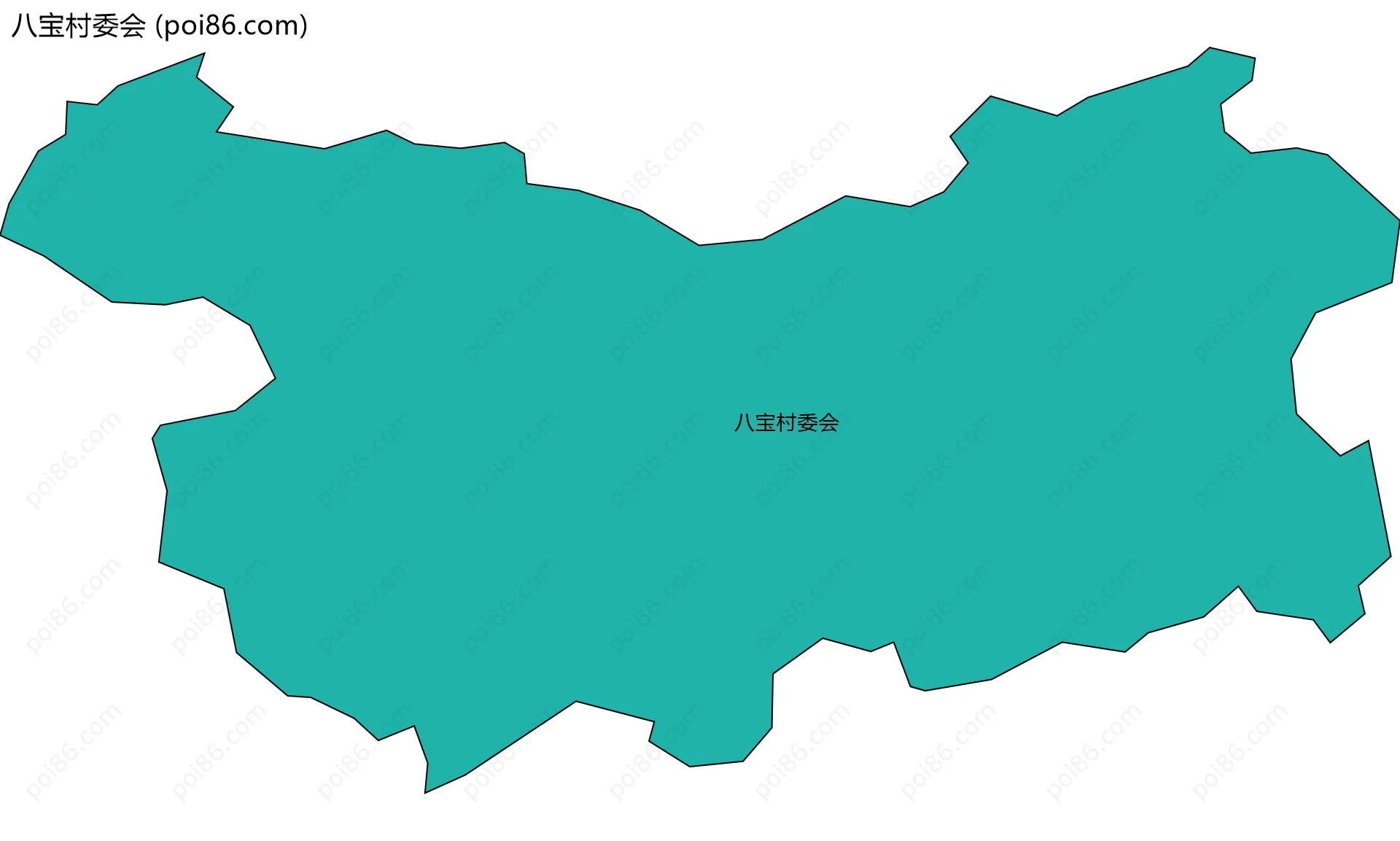 八宝村委会边界地图