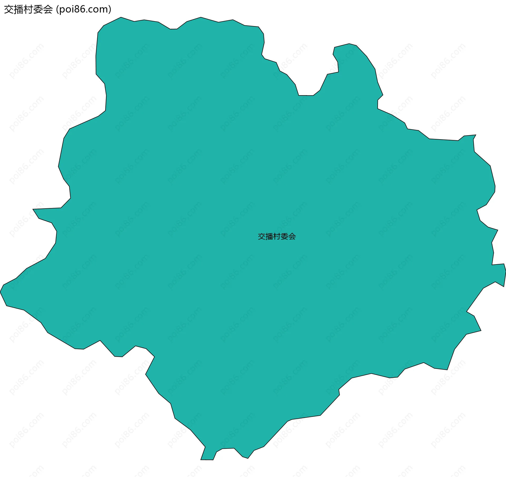 交播村委会边界地图
