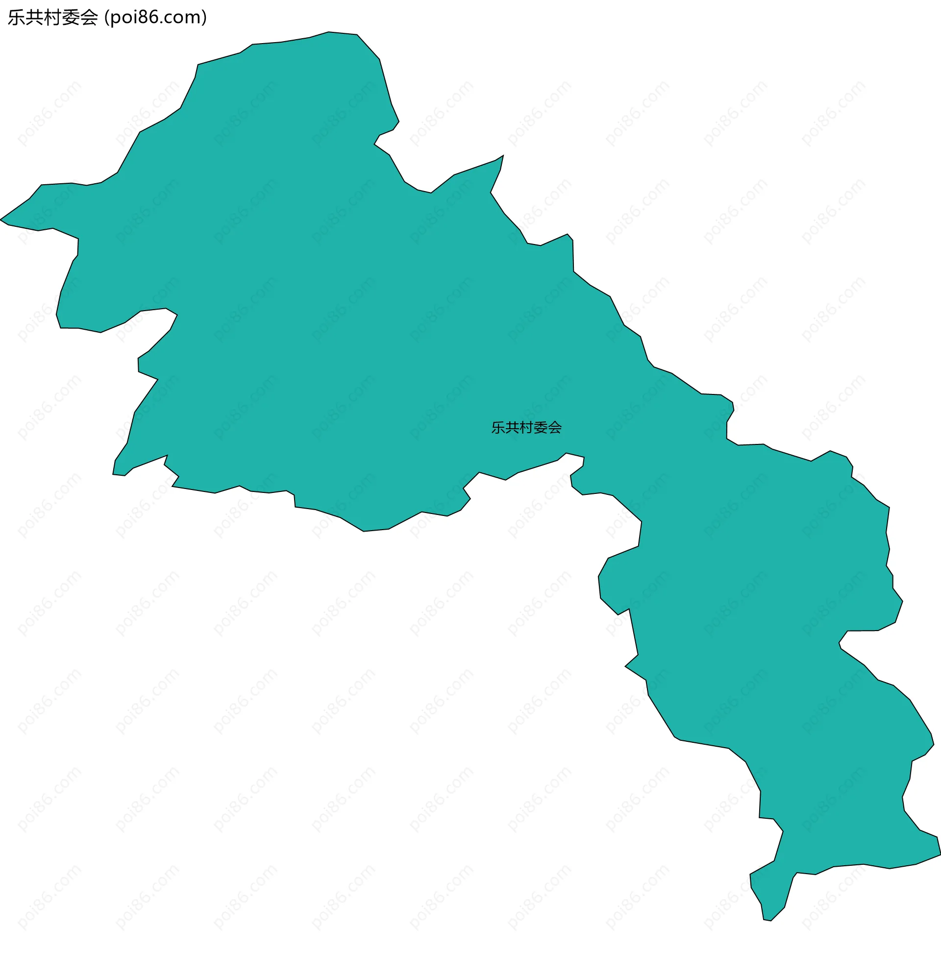 乐共村委会边界地图