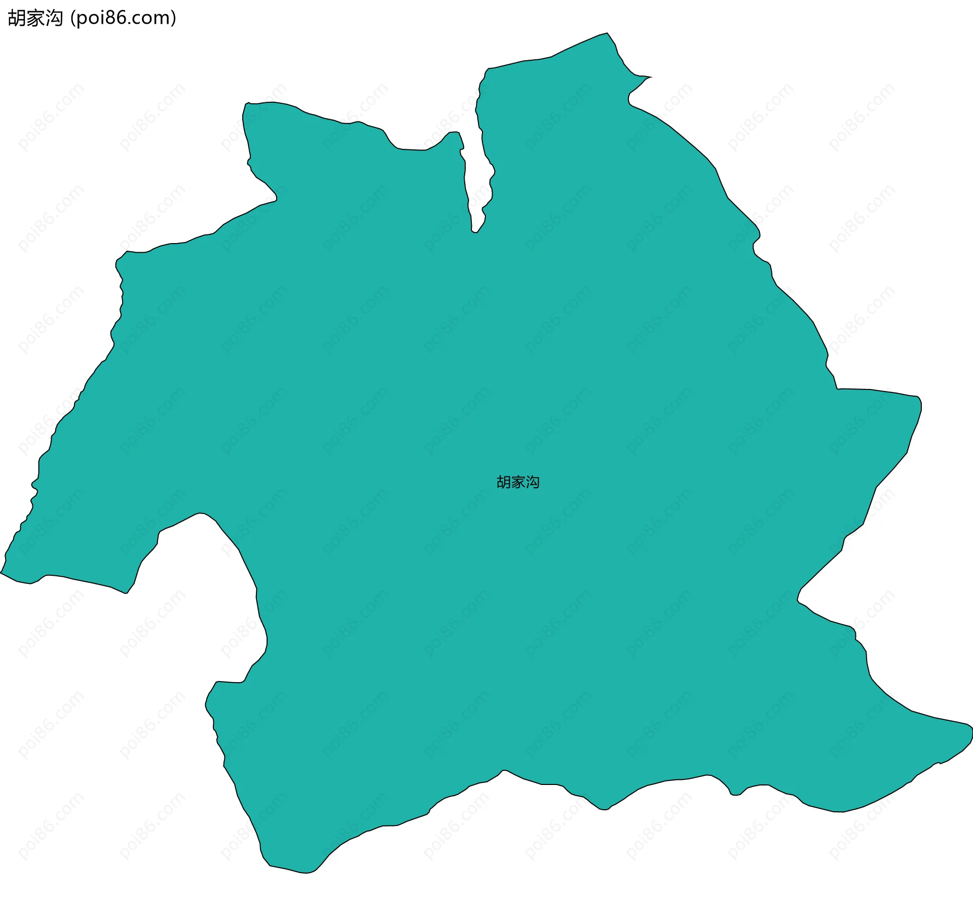 胡家沟边界地图