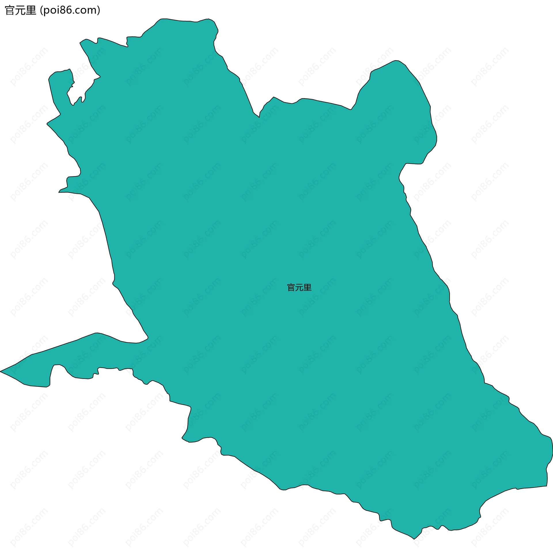 官元里边界地图
