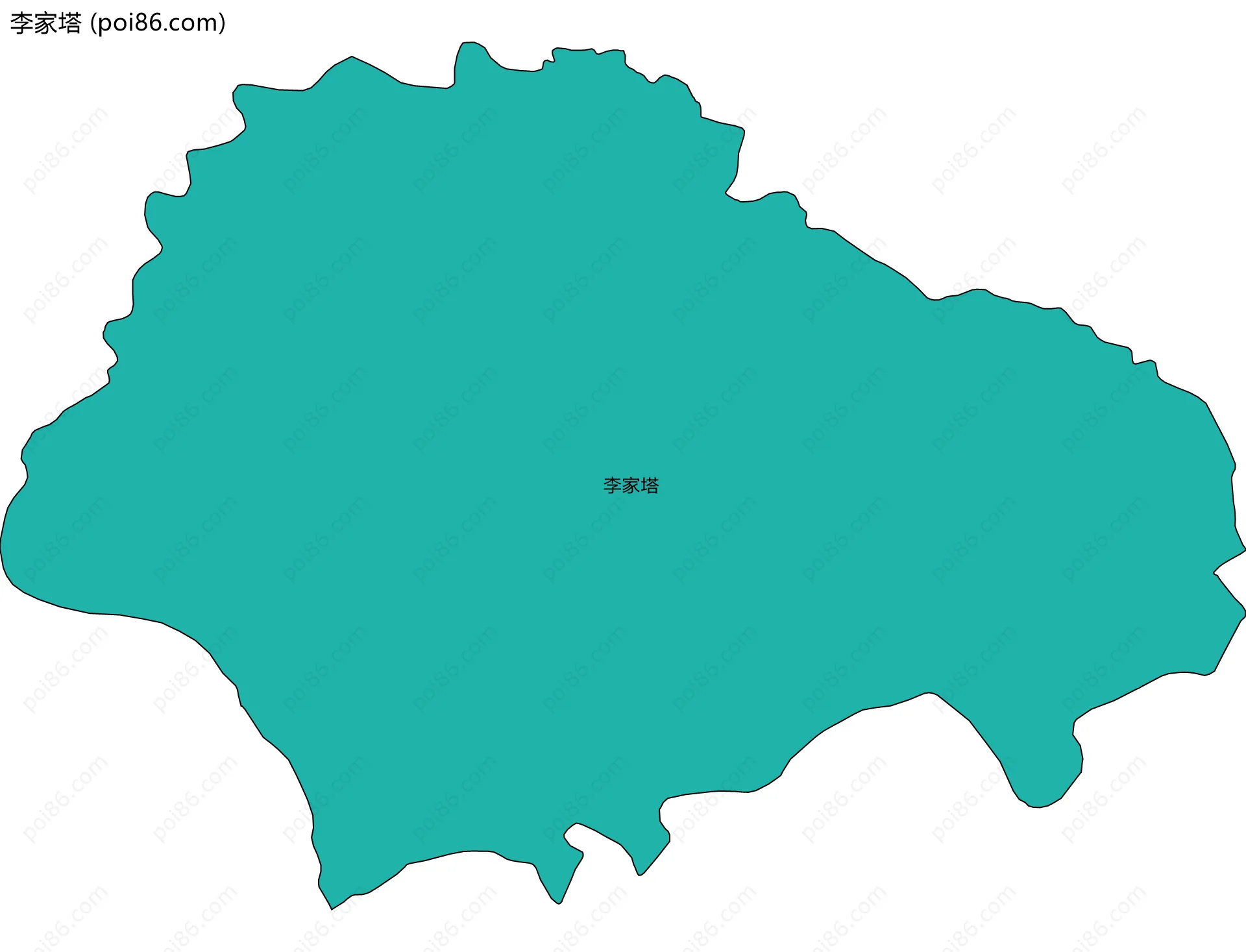李家塔边界地图