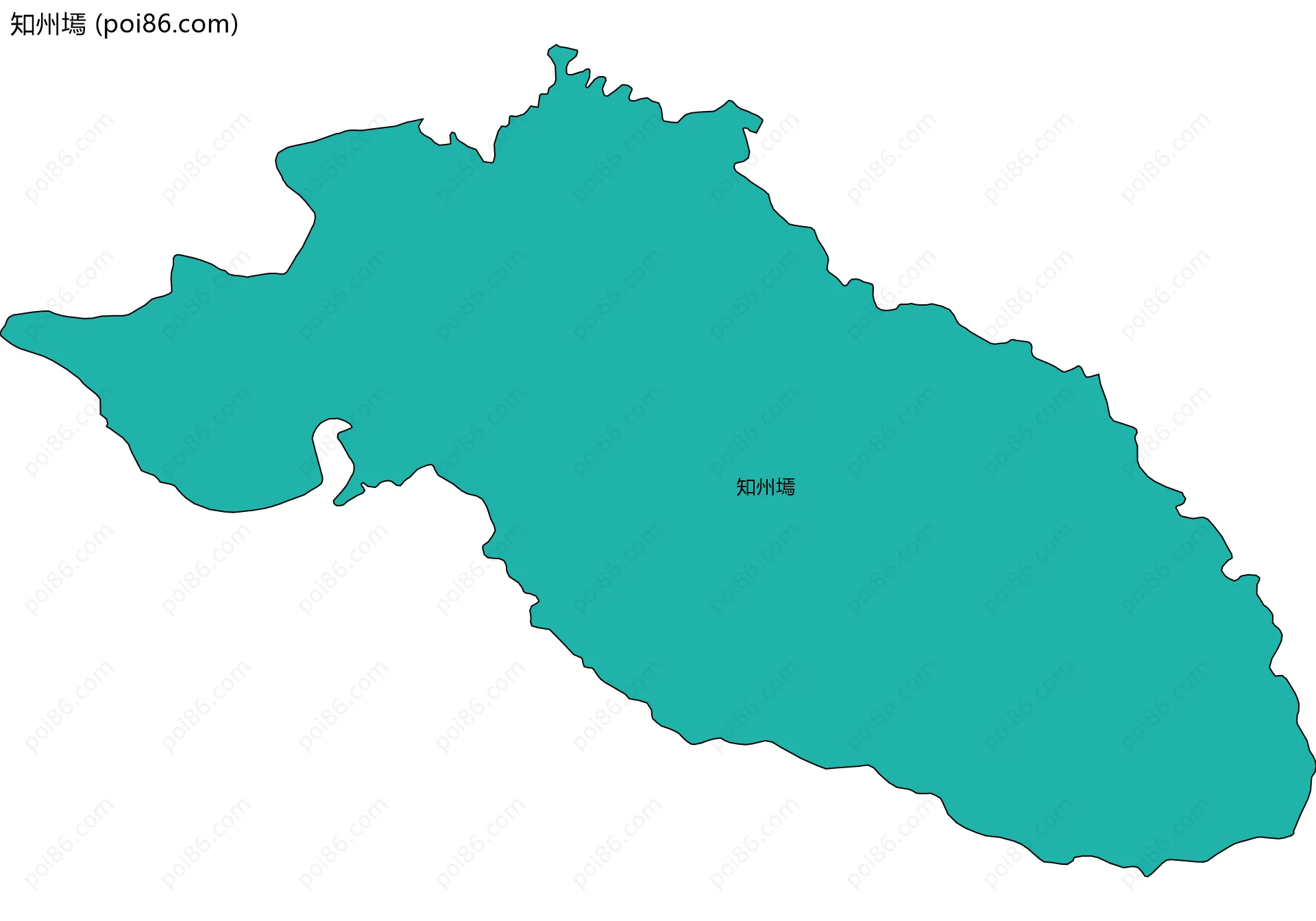 知州墕边界地图