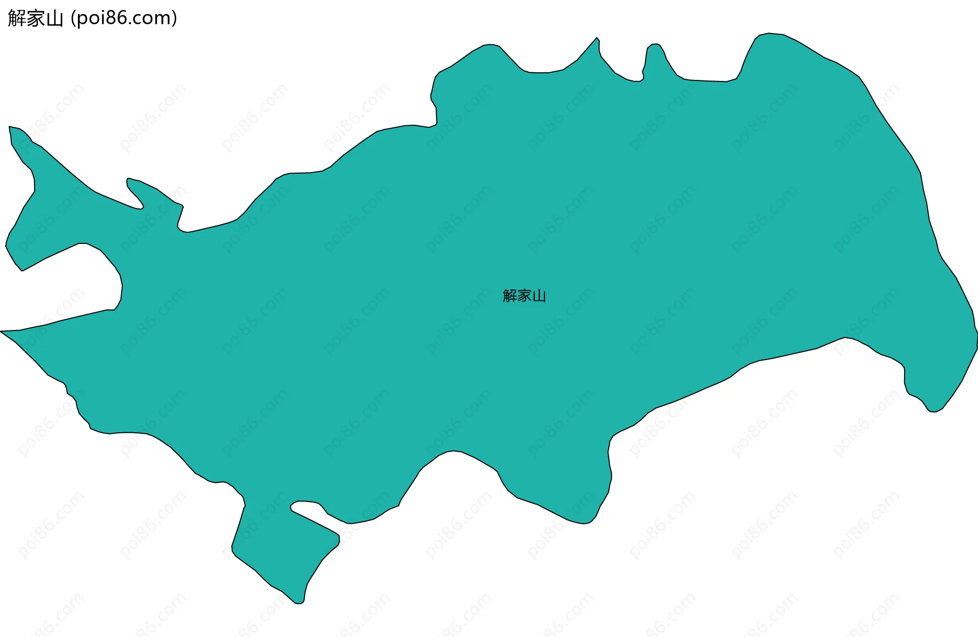 解家山边界地图