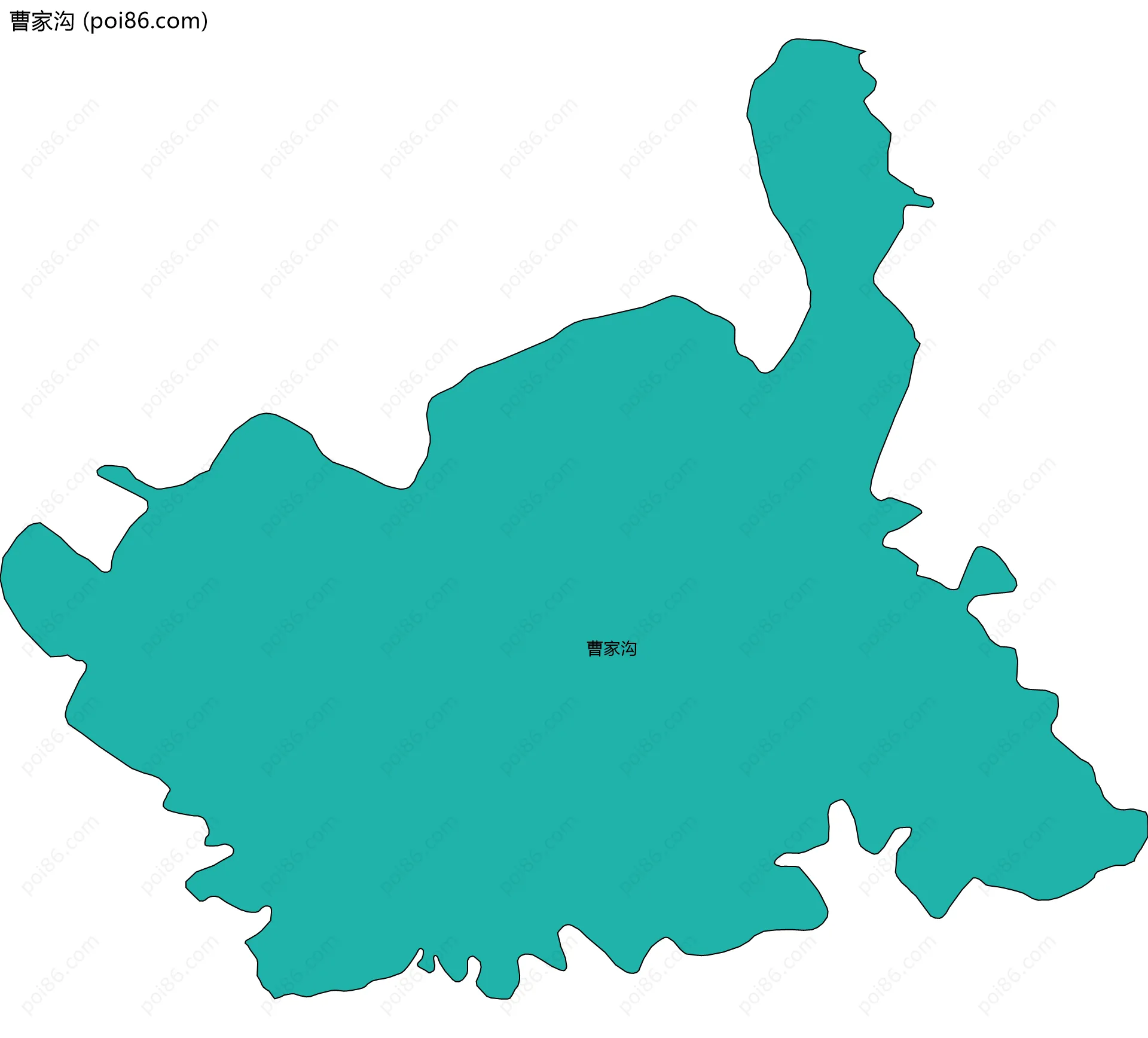 曹家沟边界地图