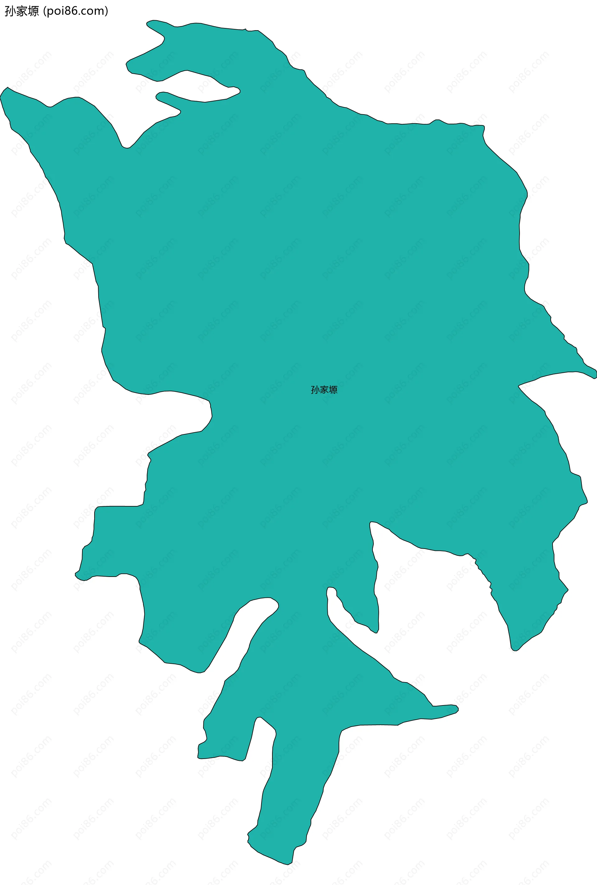 孙家塬边界地图