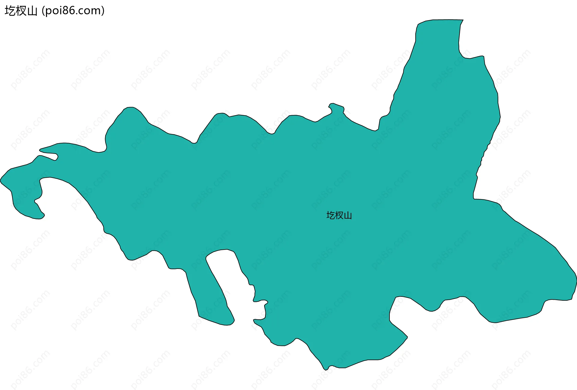 圪杈山边界地图