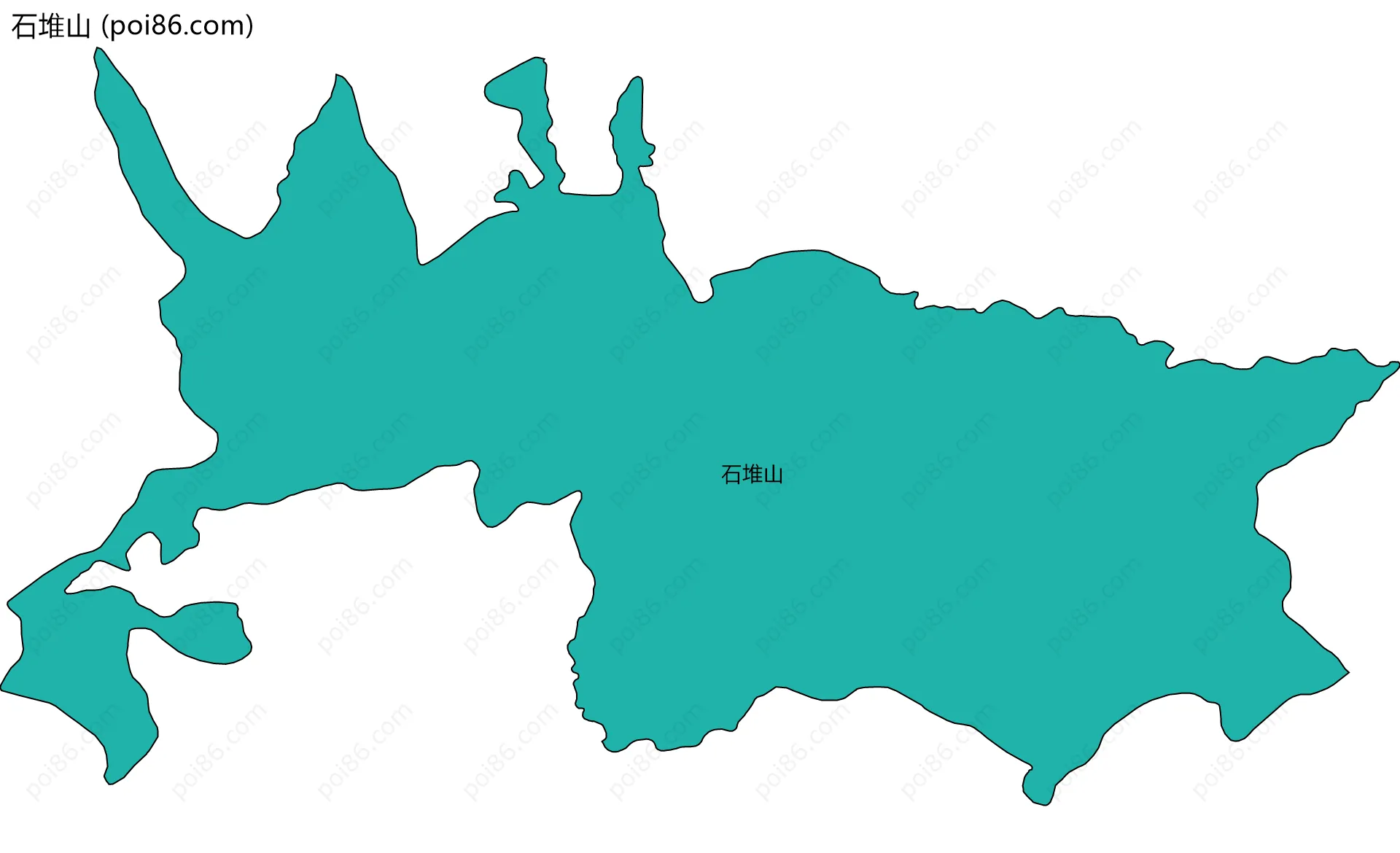 石堆山边界地图