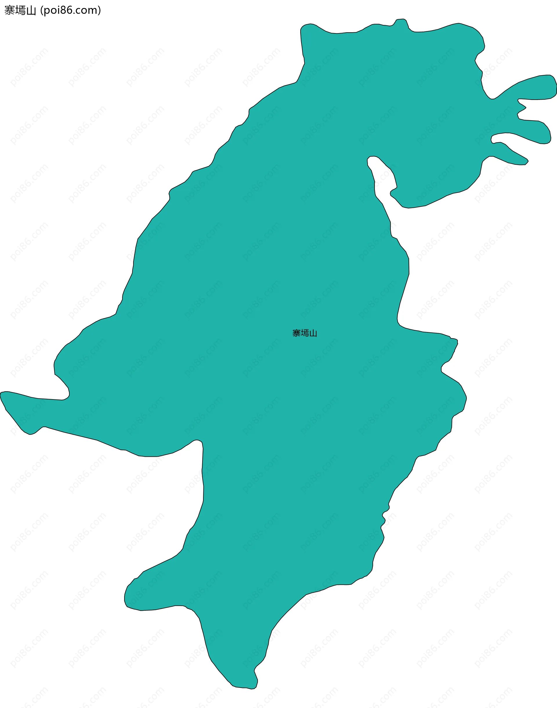 寨墕山边界地图