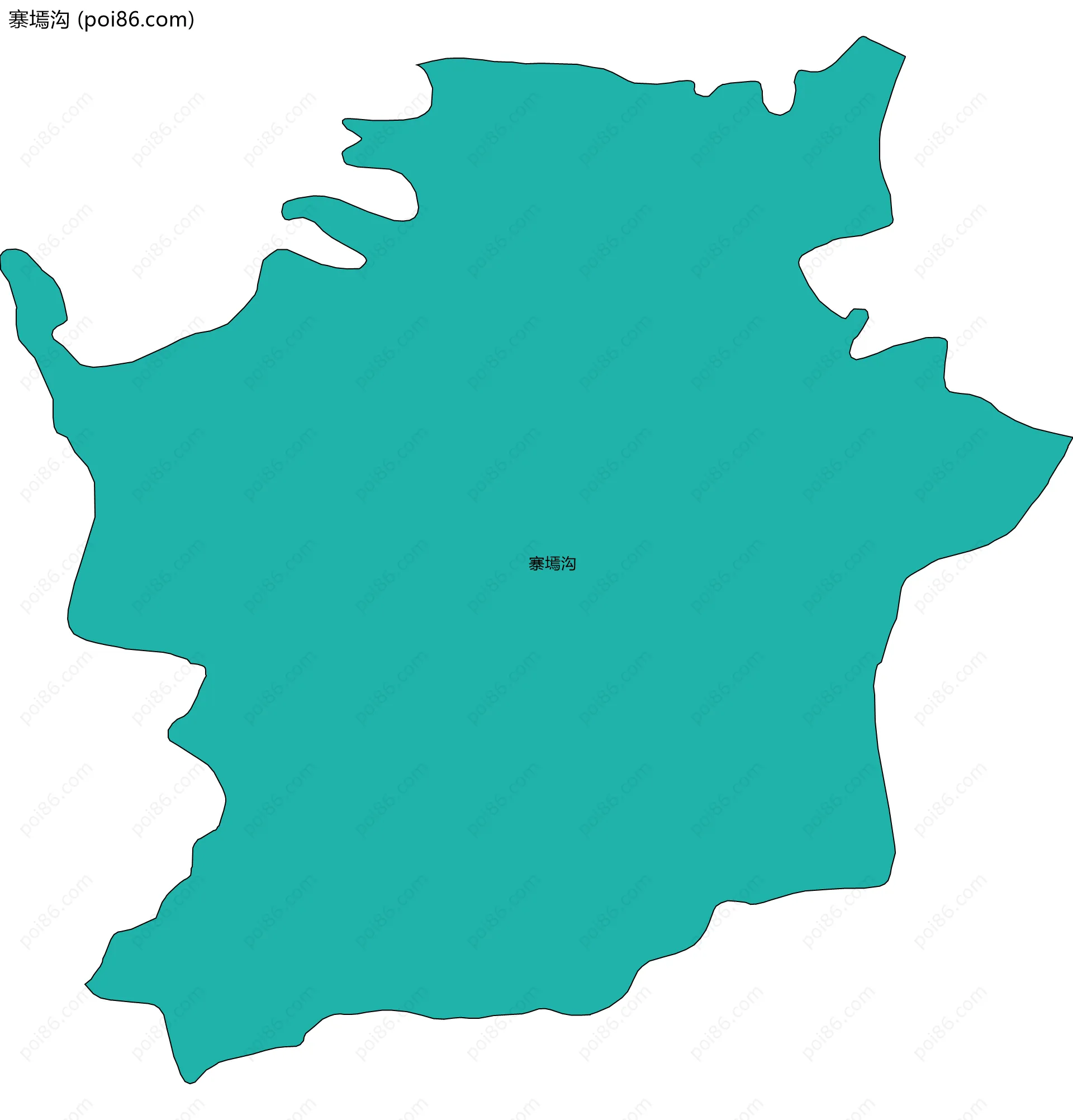 寨墕沟边界地图